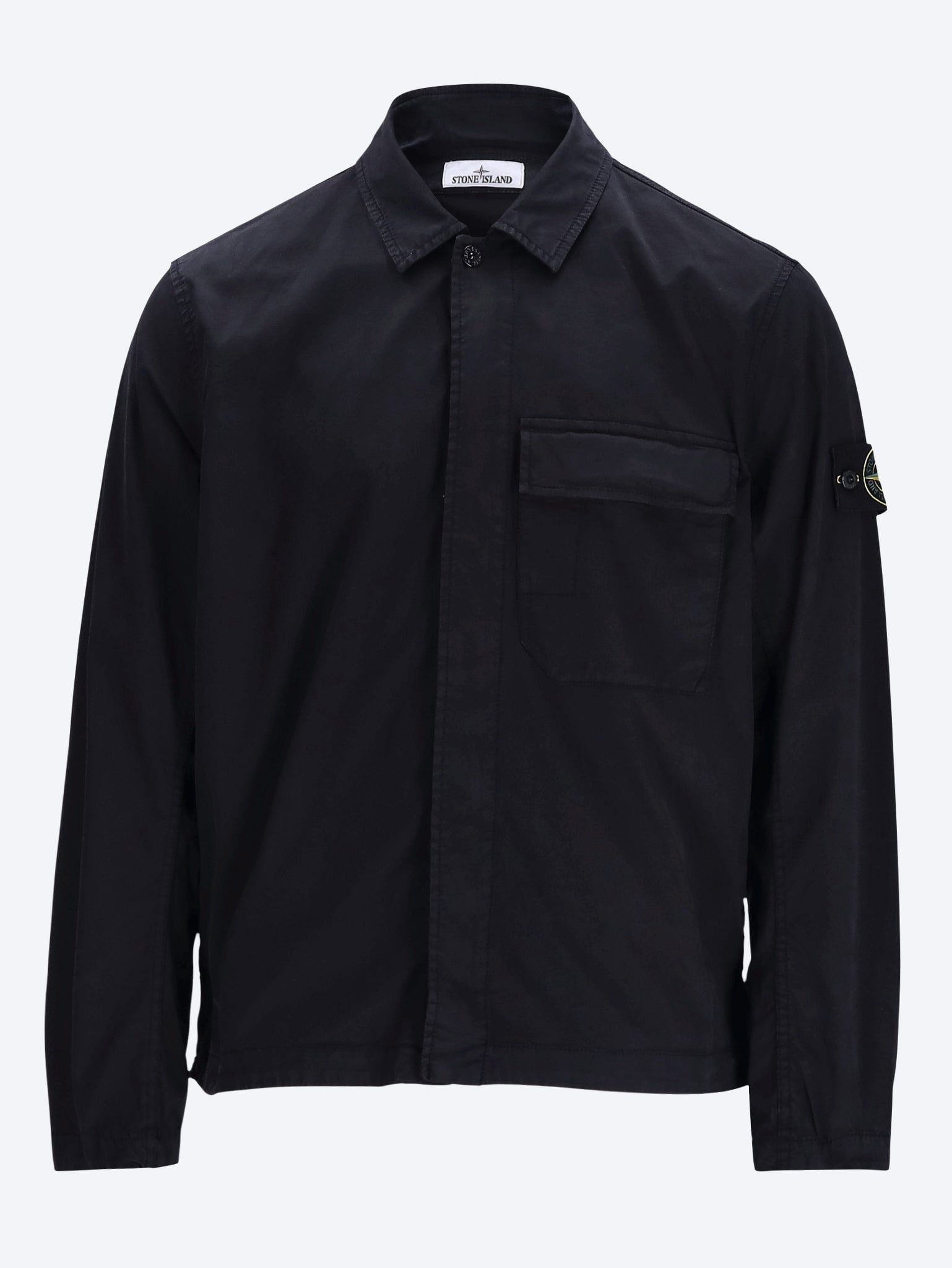 Stretch organic cotton twill shirt 1