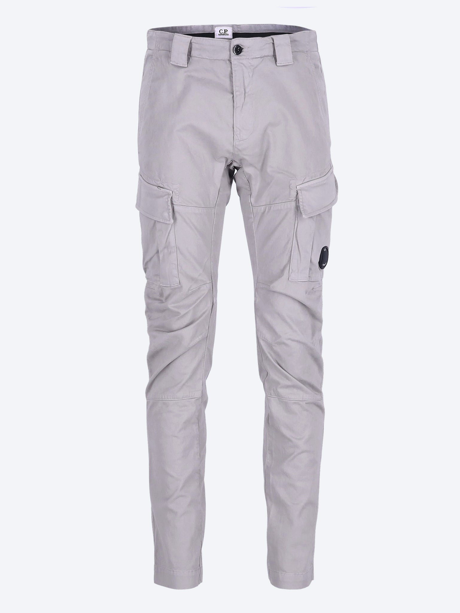 Stretch satin cargo pants 1