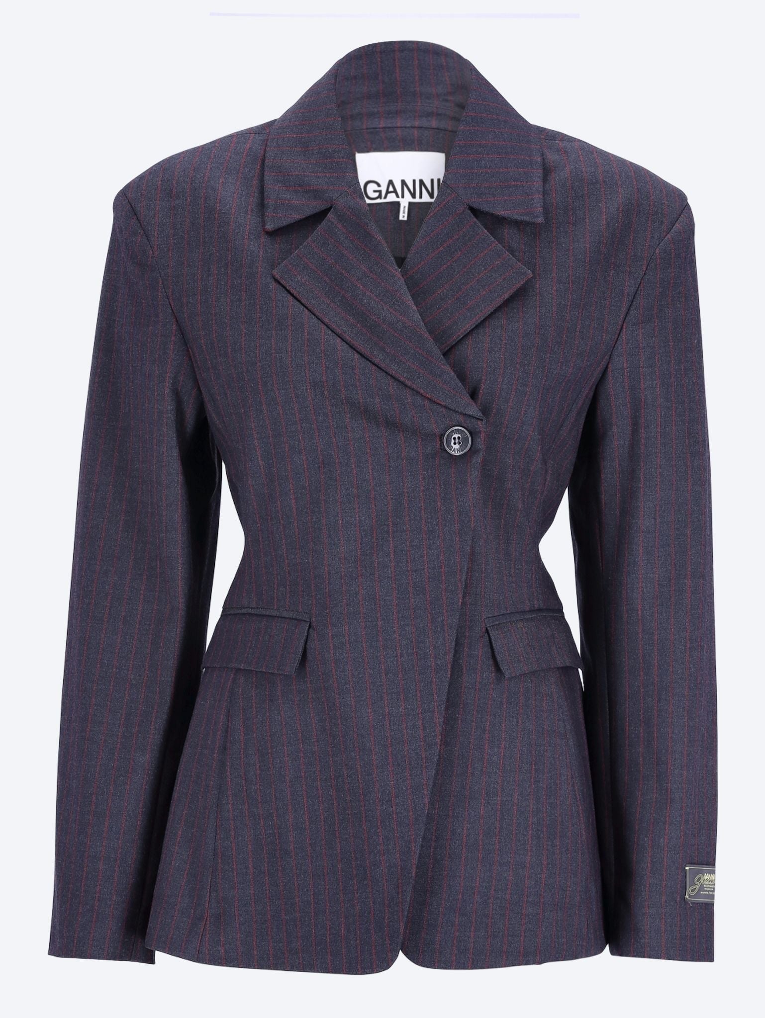 Black Pinstripe Blazer 1