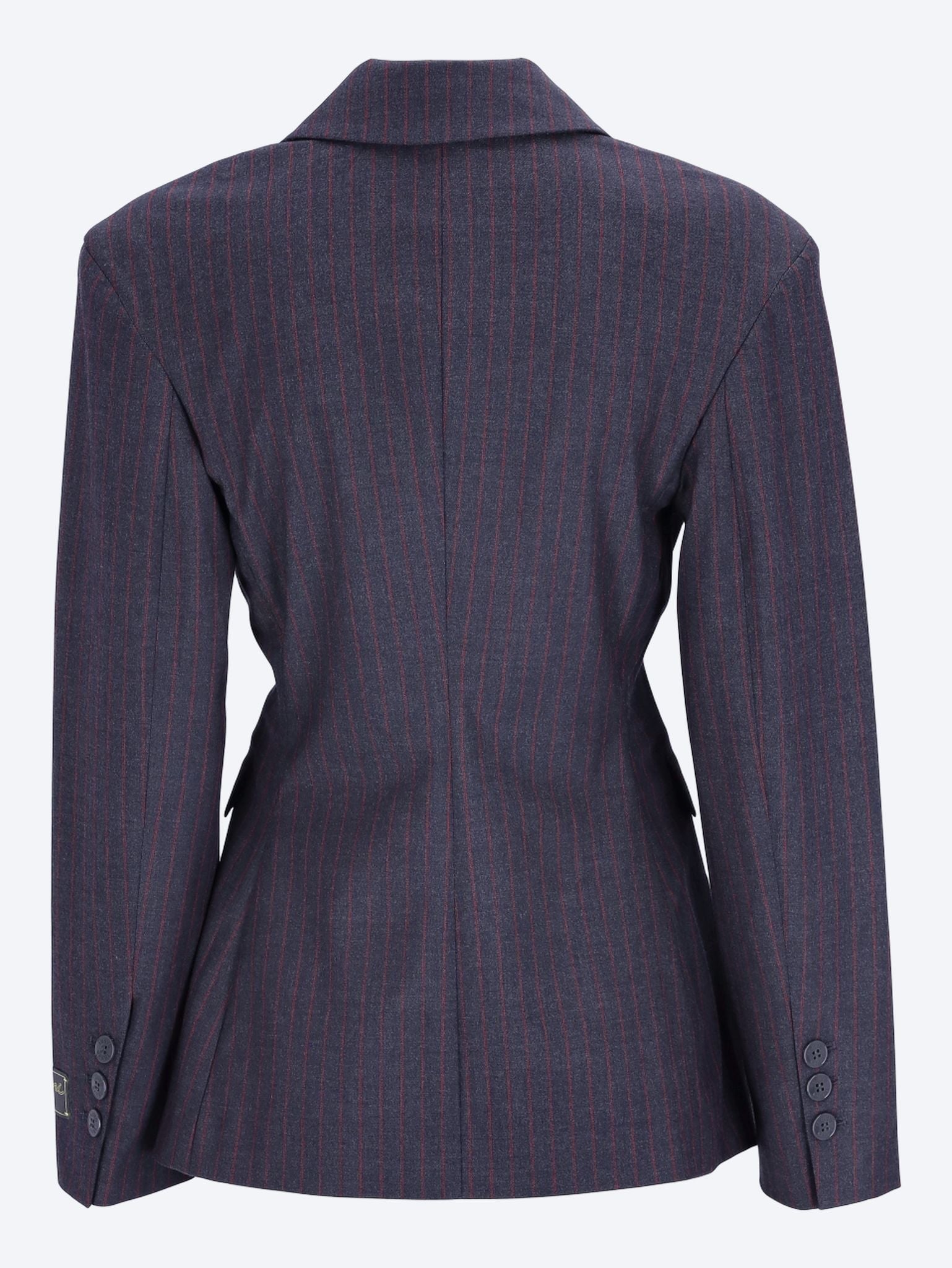 Black Pinstripe Blazer 3