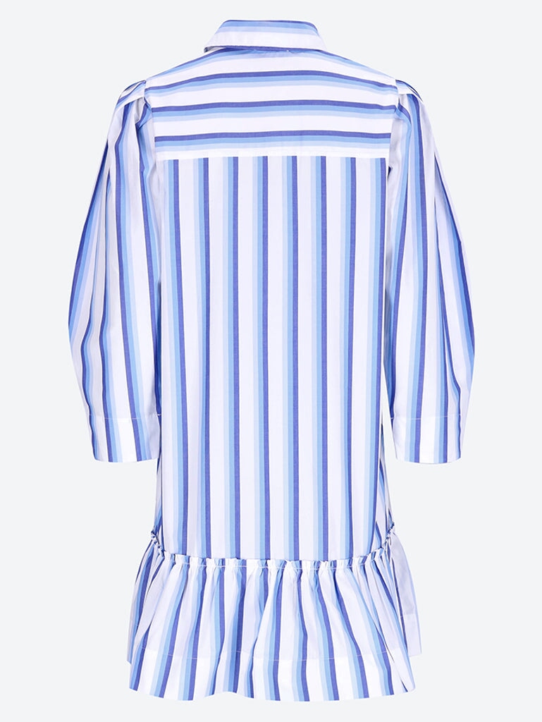 Stripe cotton mini shirt dress 2