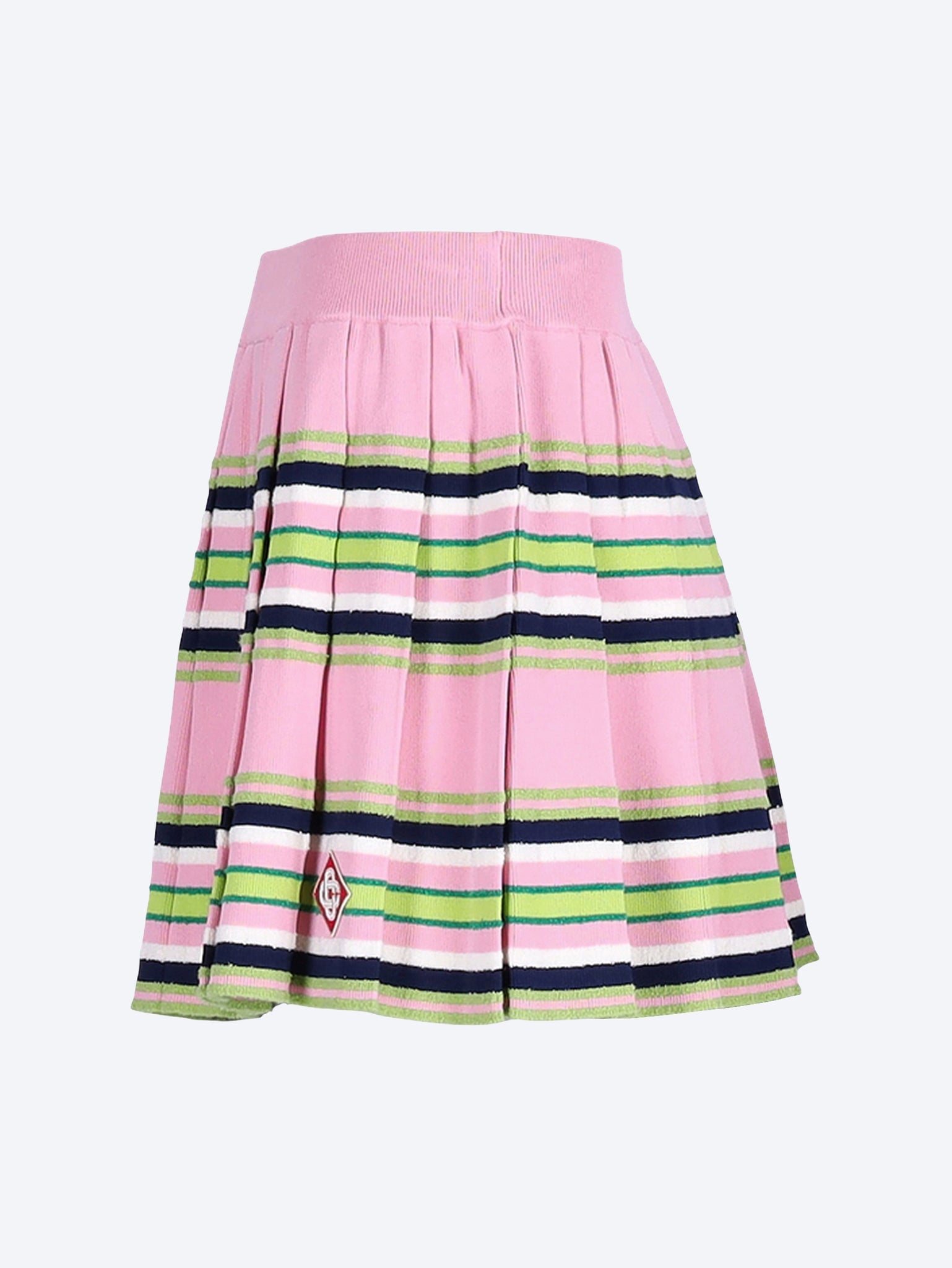 Stripe mini pleated skirt 2