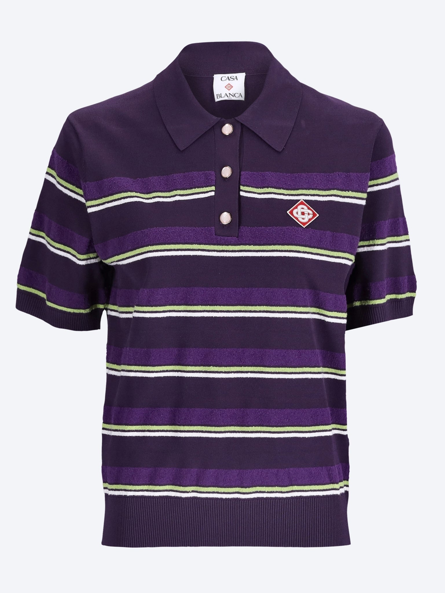 Polo oversize à rayures 1