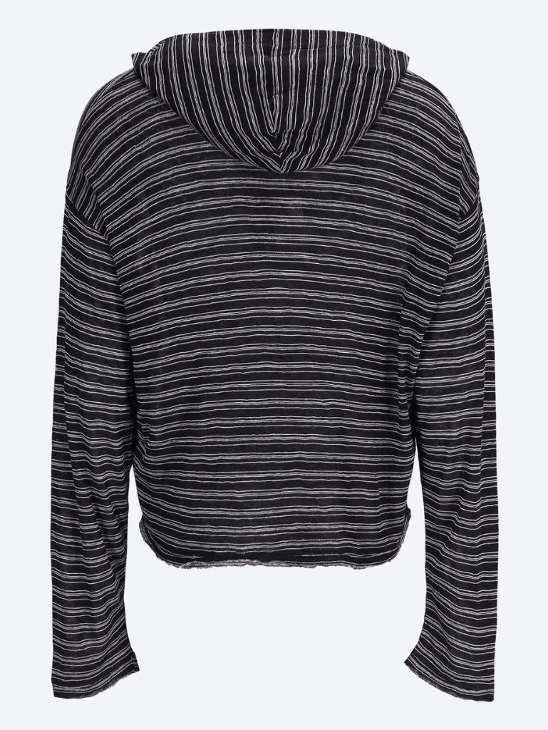 Striped jersey layering hoodies 3