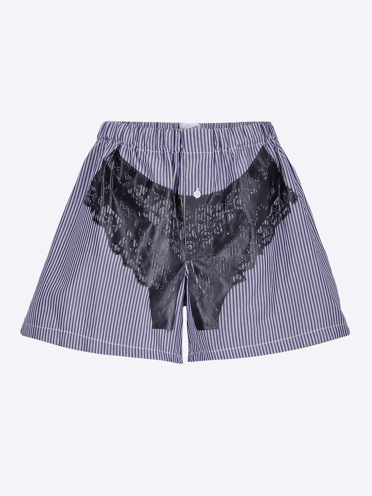 Striped trompe l'oeil boxer shorts 1