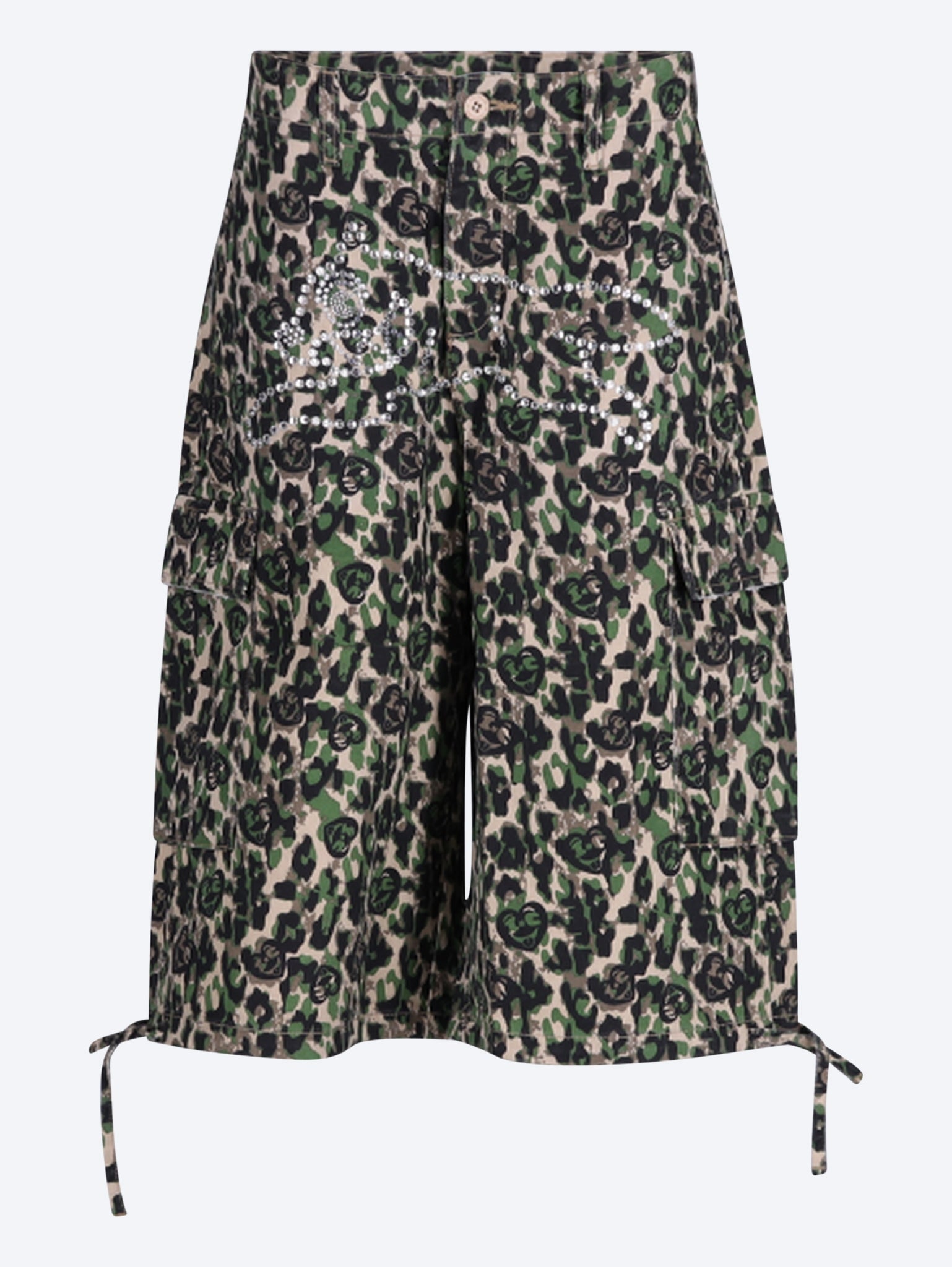 Mit Nieten besetzte Cargo-Shorts für Hunde 1