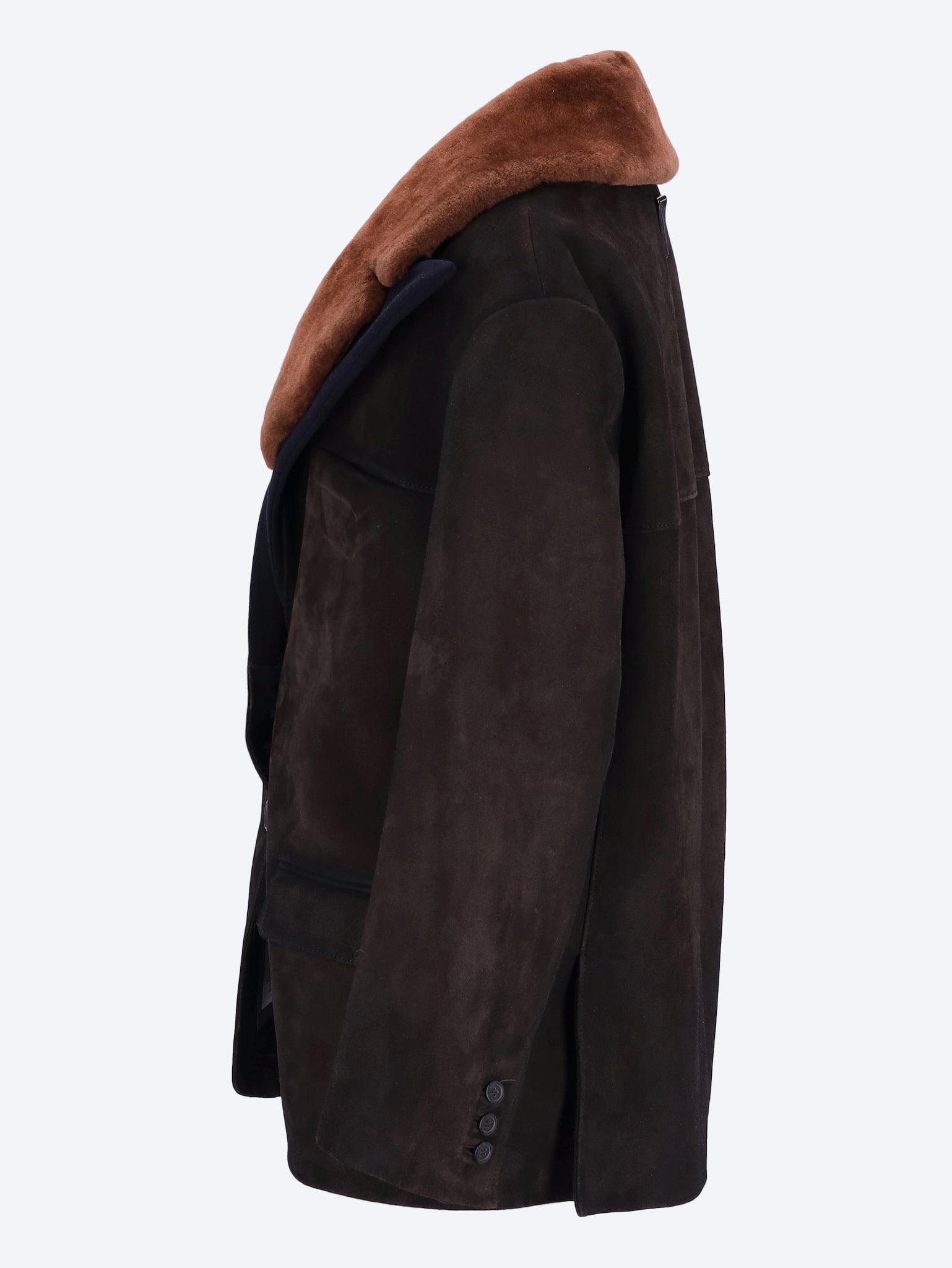 Suede and shearling caban jacket 2