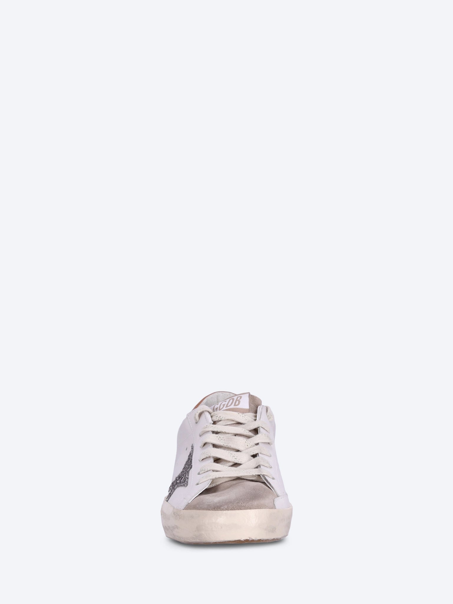 Superstar-Sneaker aus Leder mit Obermaterial und Ferse aus Wildleder mit glitzernden Sternen 3