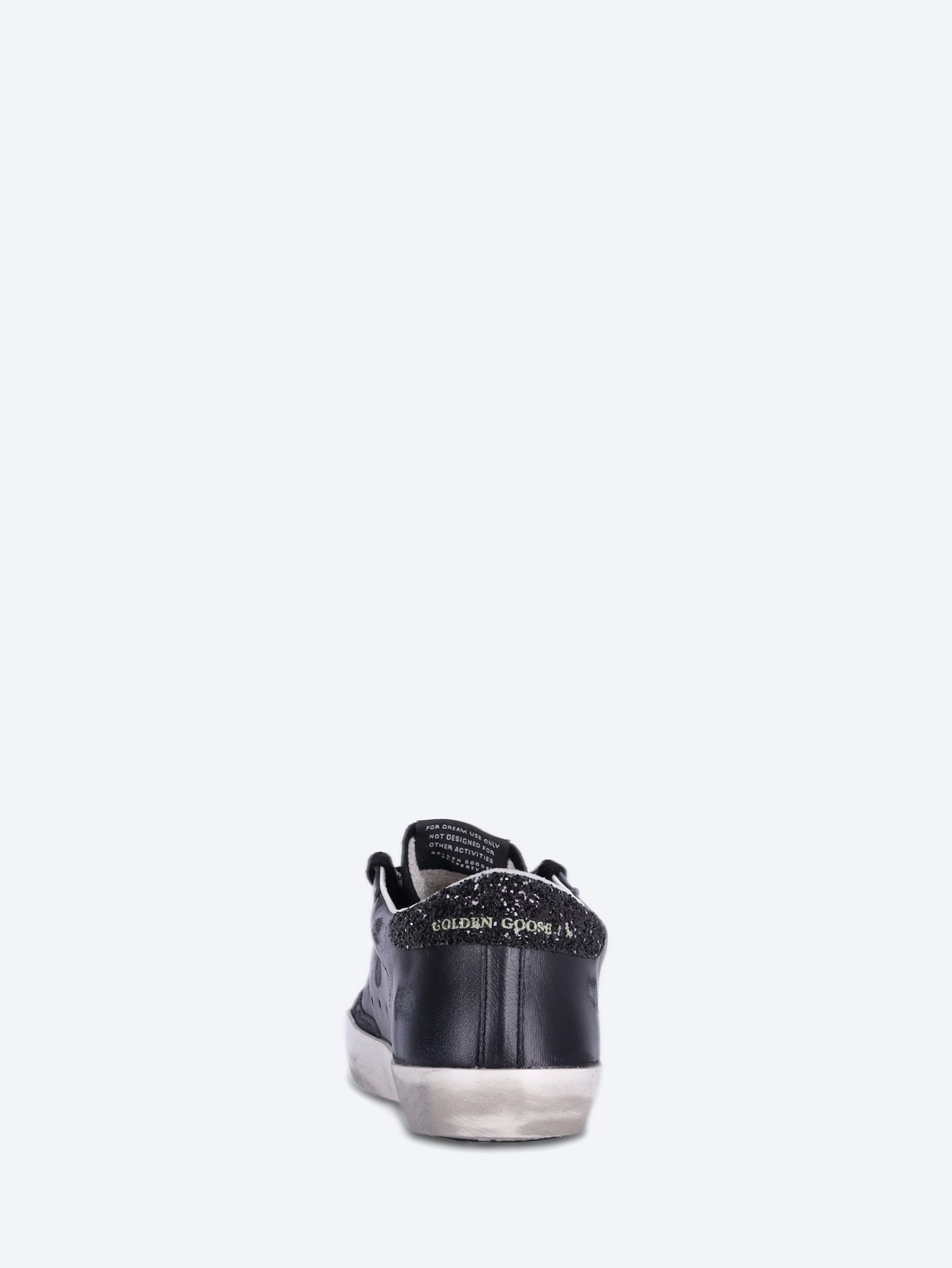 Super-star nappa upper suede toe and star glitter heel sneakers 5