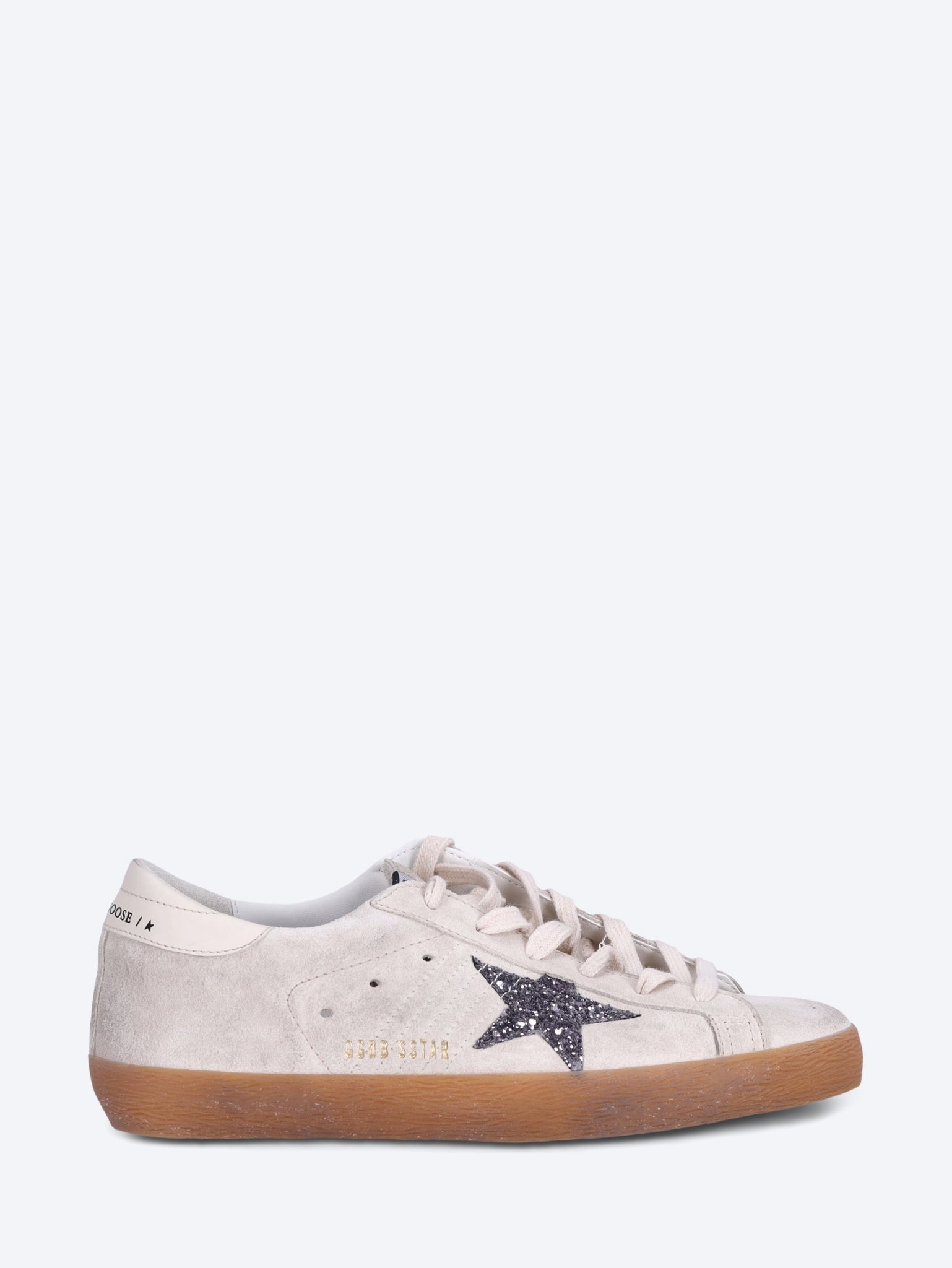Obermaterial aus Superstar-Wildleder und Fersen-Sneaker aus HF-Zunge mit glitzerndem Sternleder 1