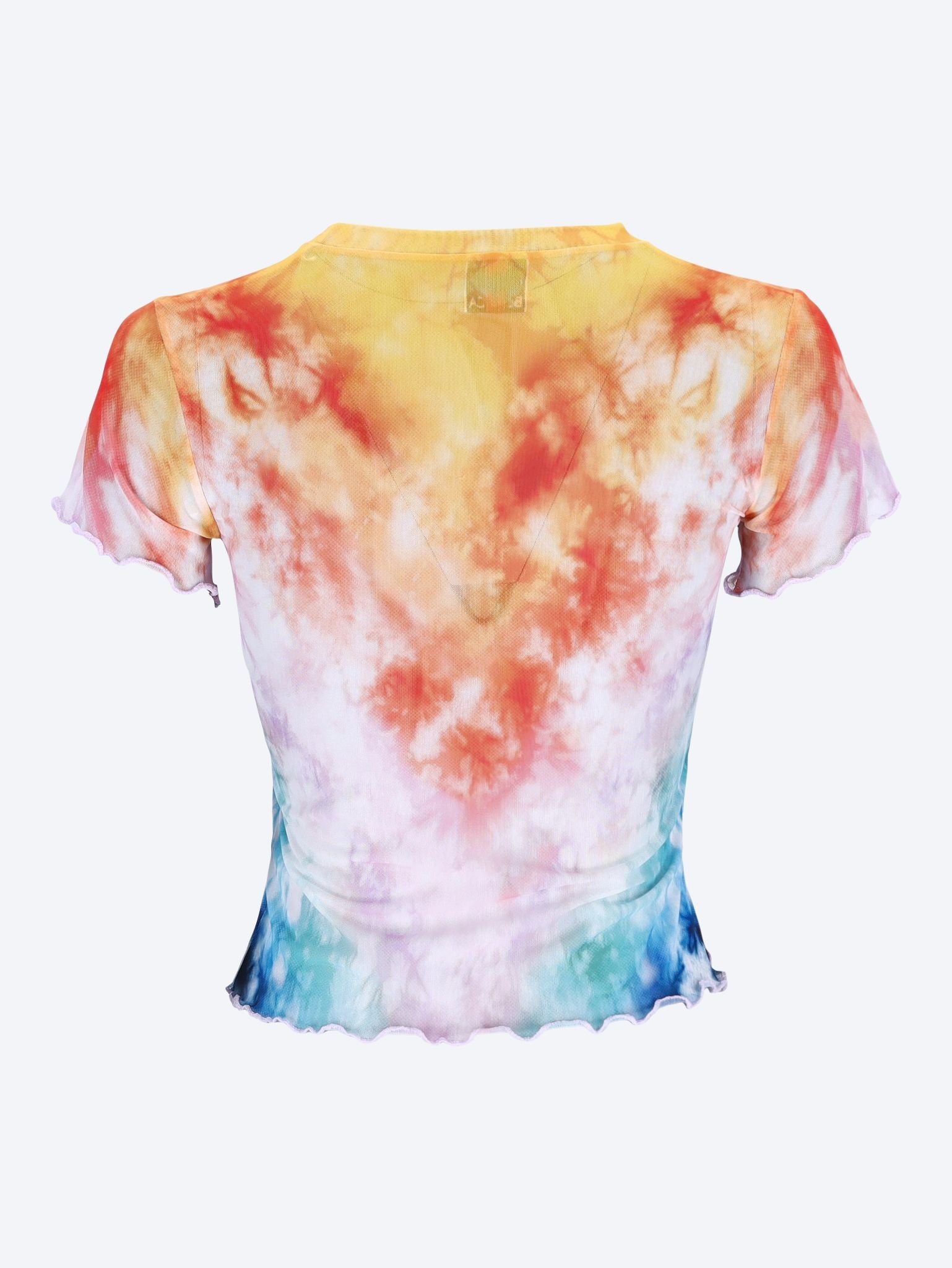 Surf trip tie dye printed mesh tee 2