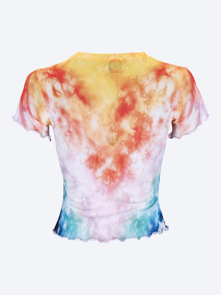 Surf trip tie dye printed mesh tee 2