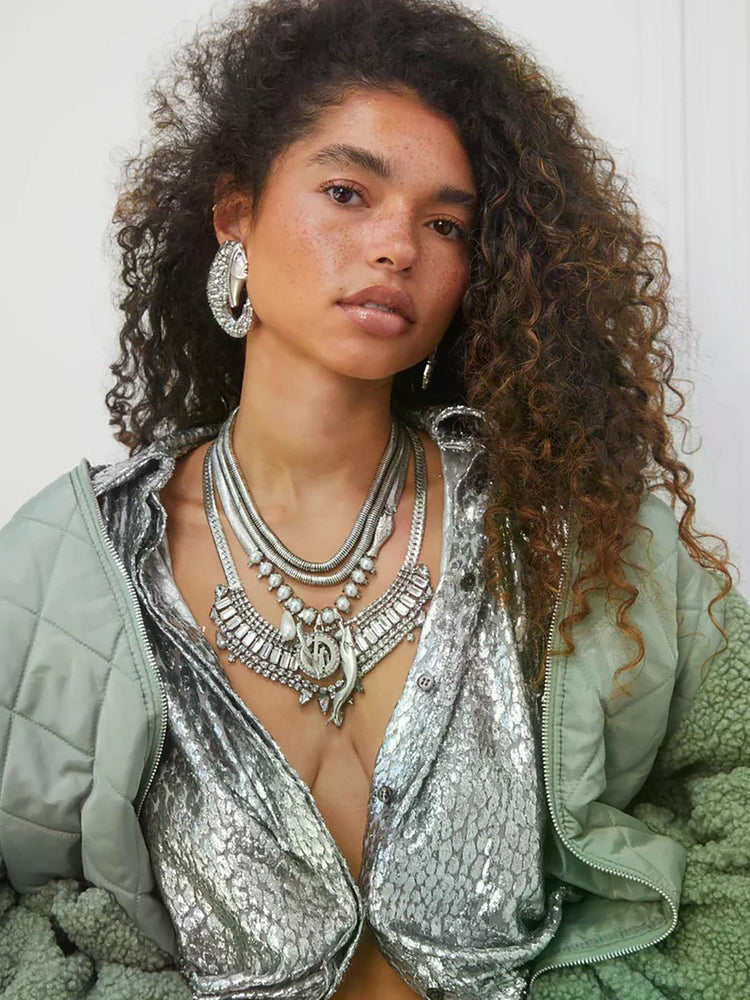 Collier Sybil plaqué en argent 2