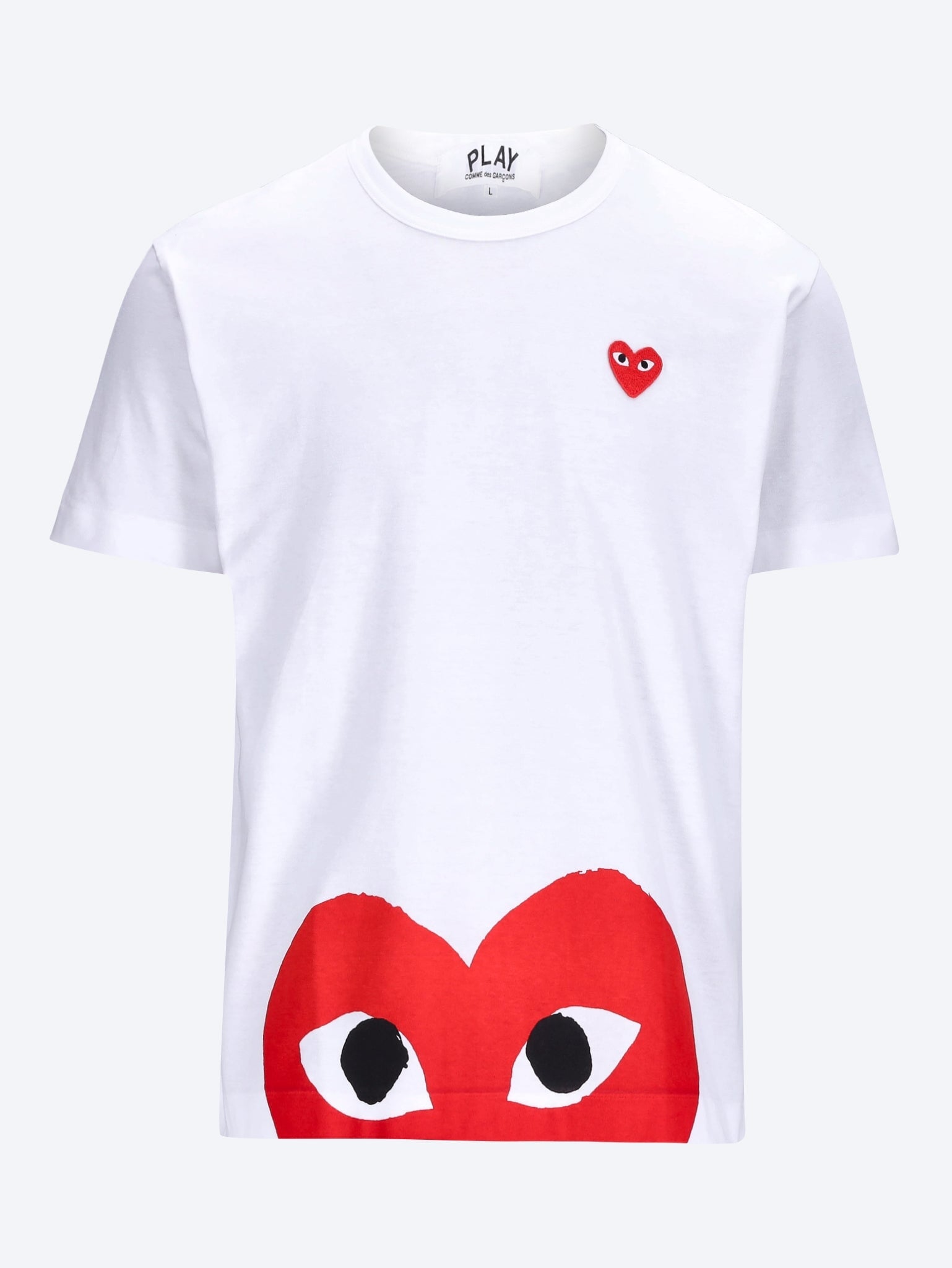 T-Shirt mit rotem Emblem 1