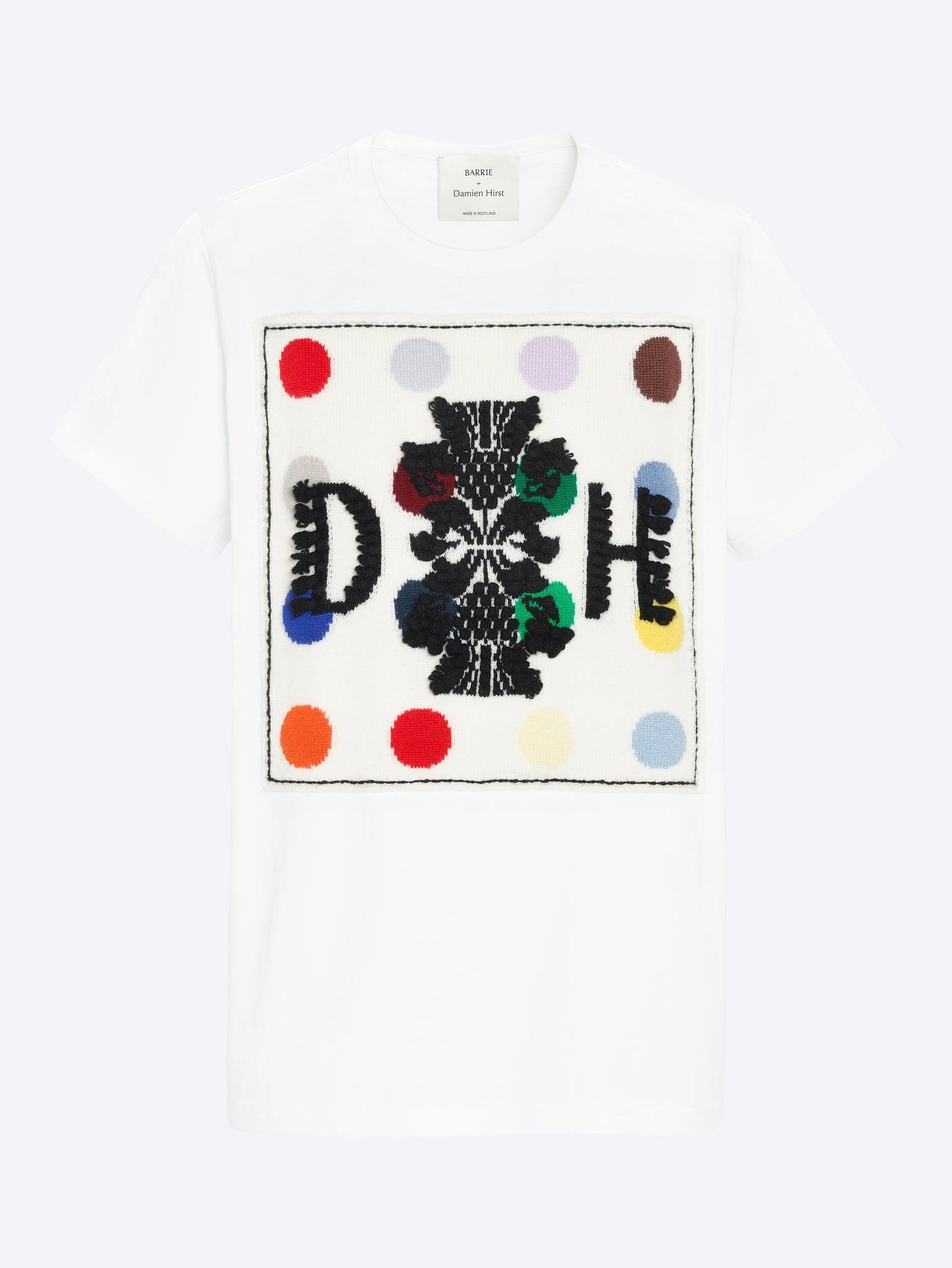 T-Shirt mit gestricktem Aufnäher 1