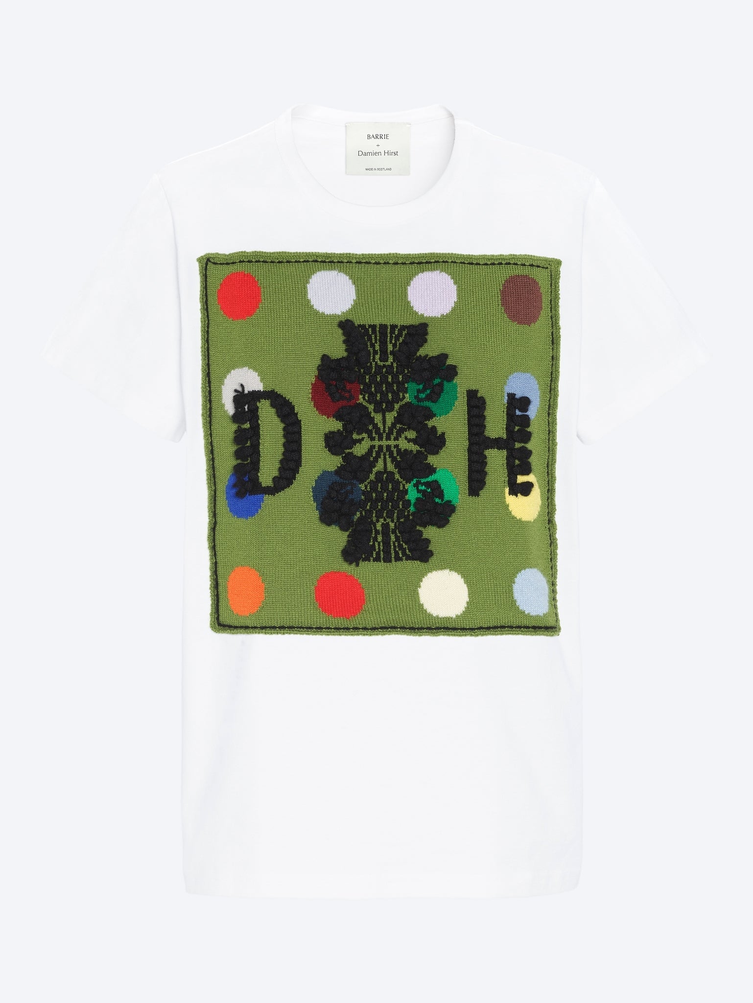 T-shirt with knitted patch 1