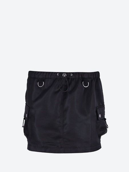 Tailored cargo mini skirt