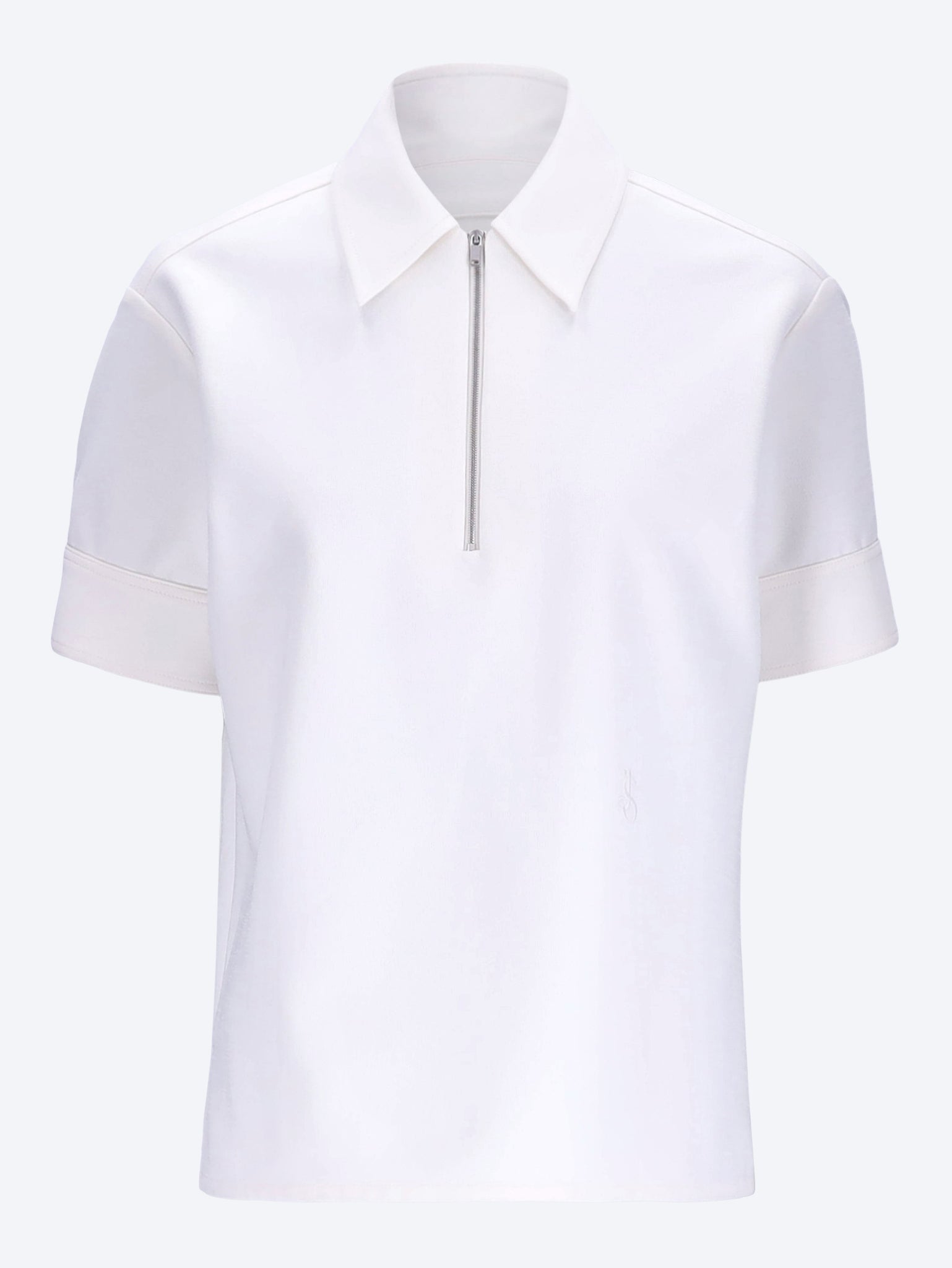 Technical compact cotton jersey polo 1