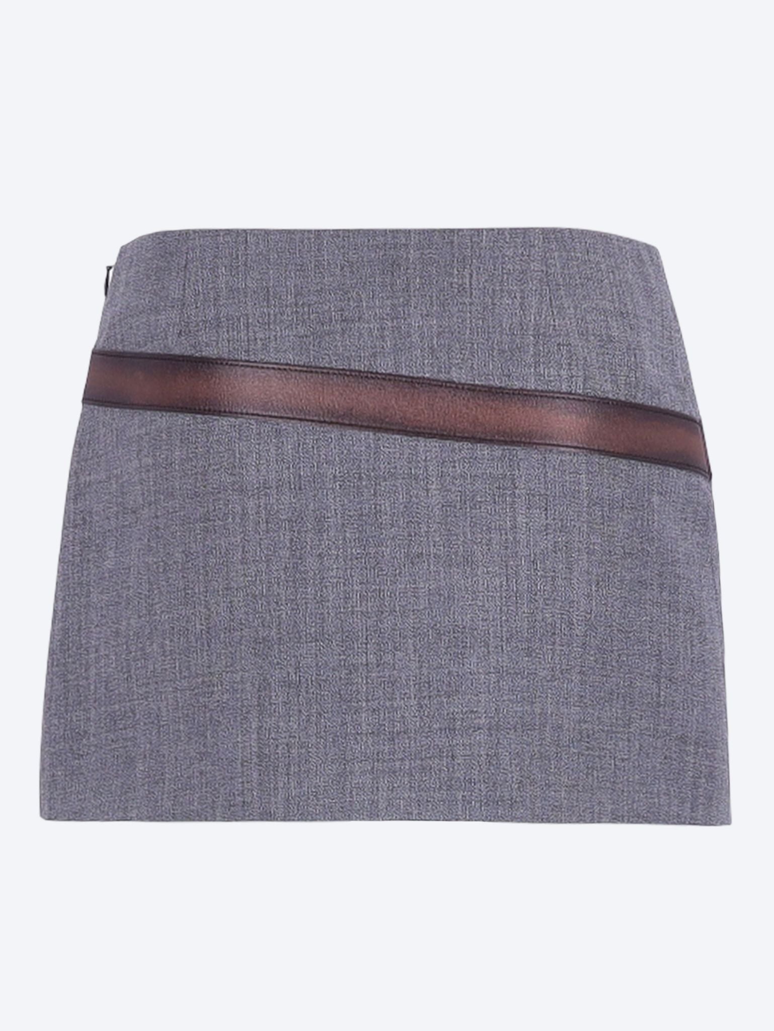 Technical wool mini skirt 3
