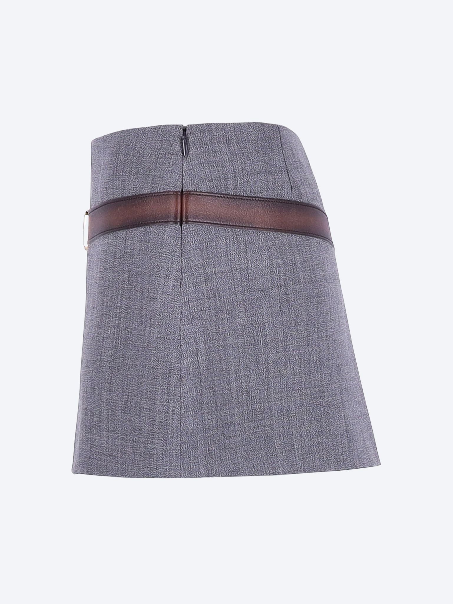 Technical wool mini skirt 2