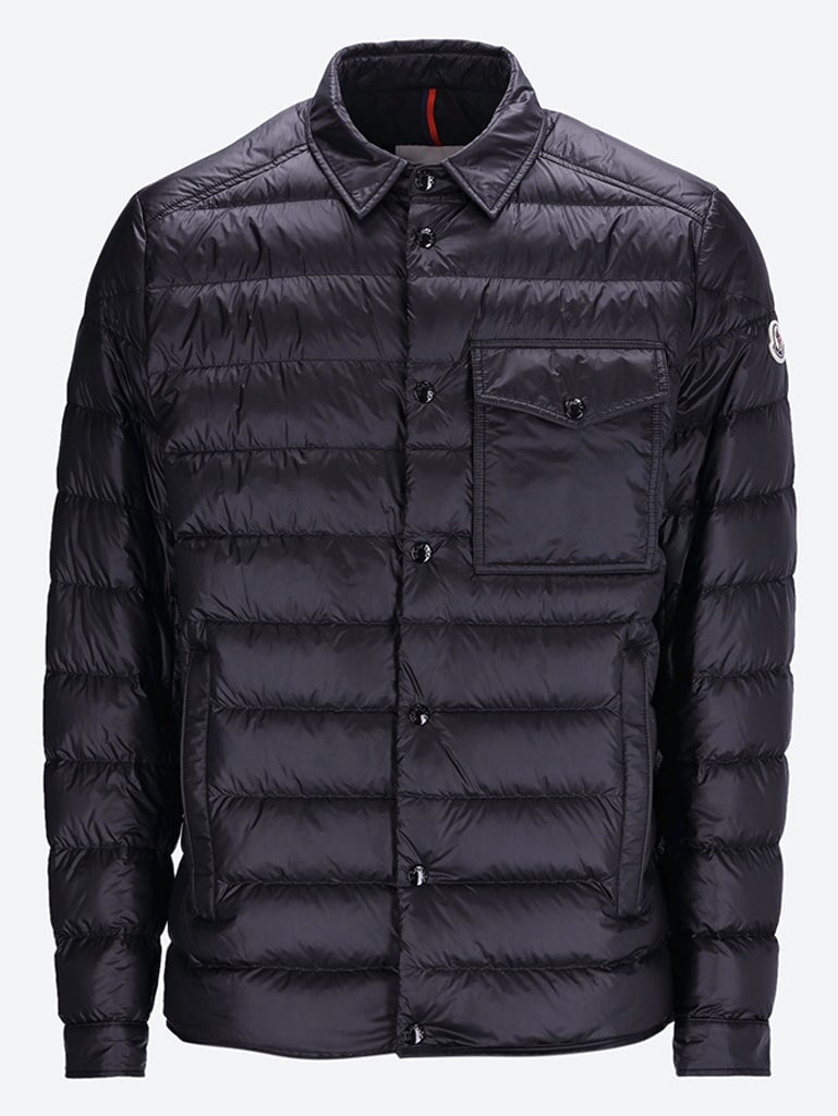 Black moncler coat on sale men