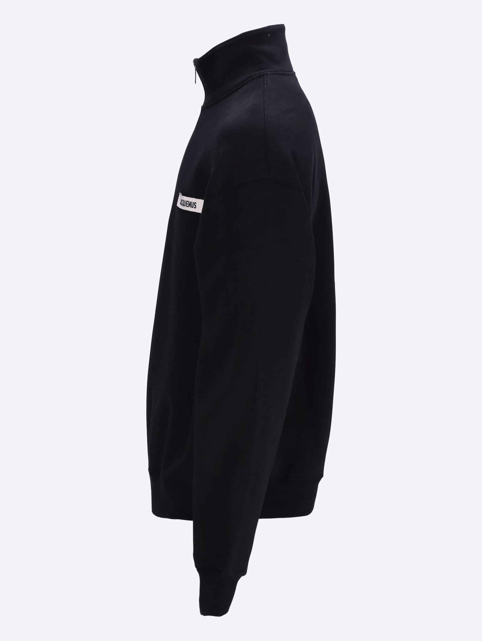 Das Rollkragen-Sweatshirt mit Reißverschluss aus Ripsband 2