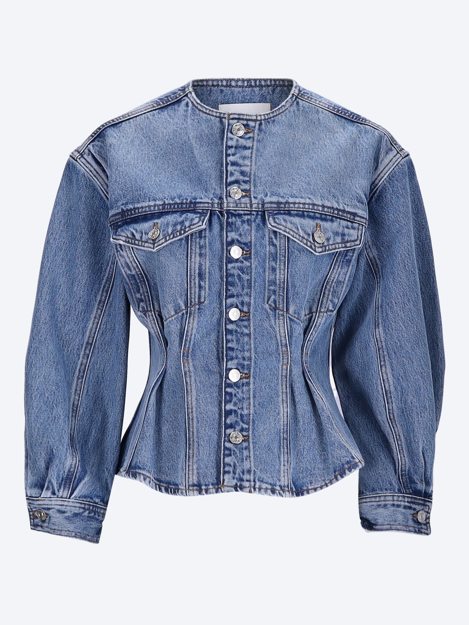 The nipped collarless jacket 1