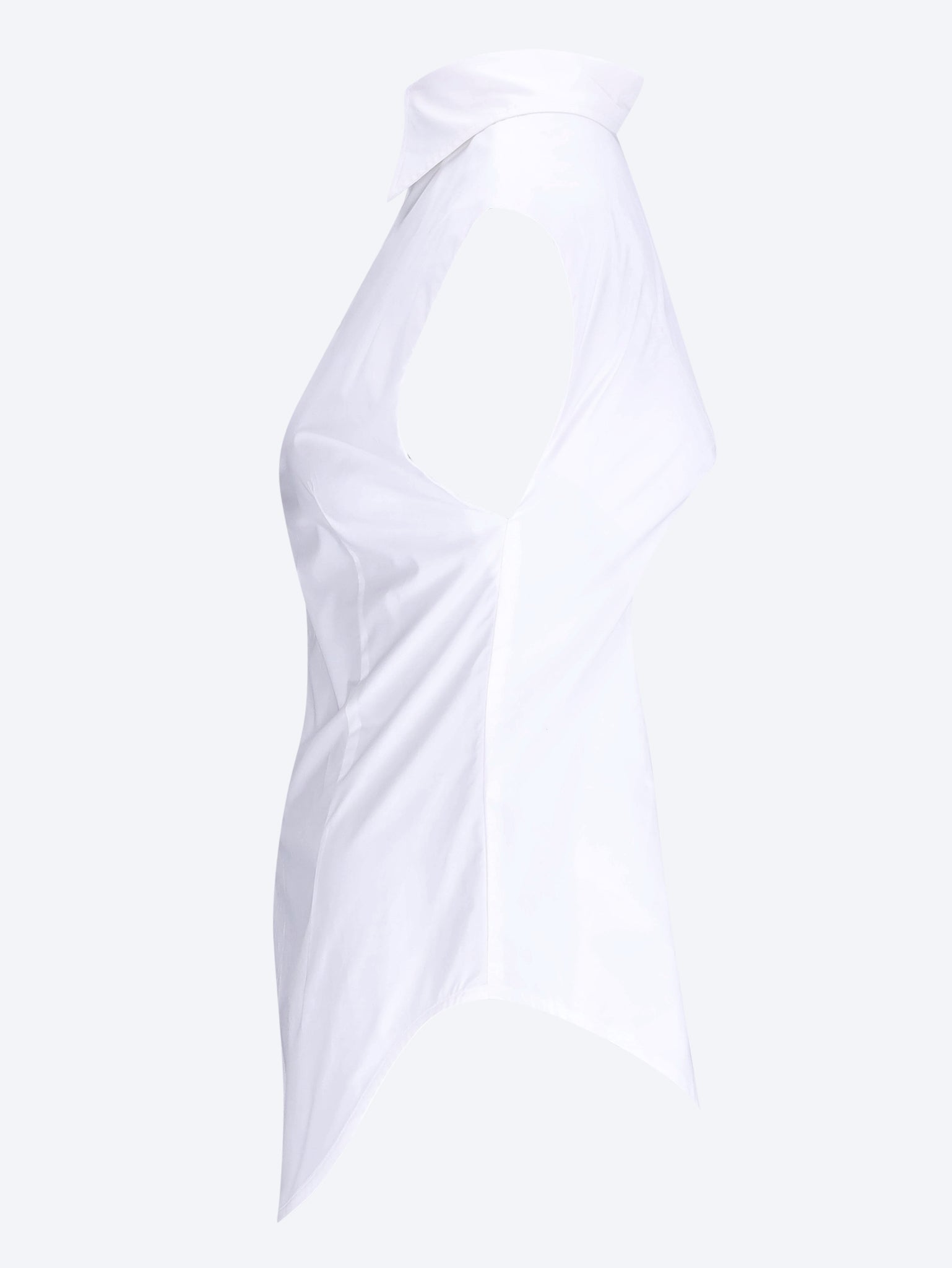 The pointy boobs sleeveless reversed shirt 2