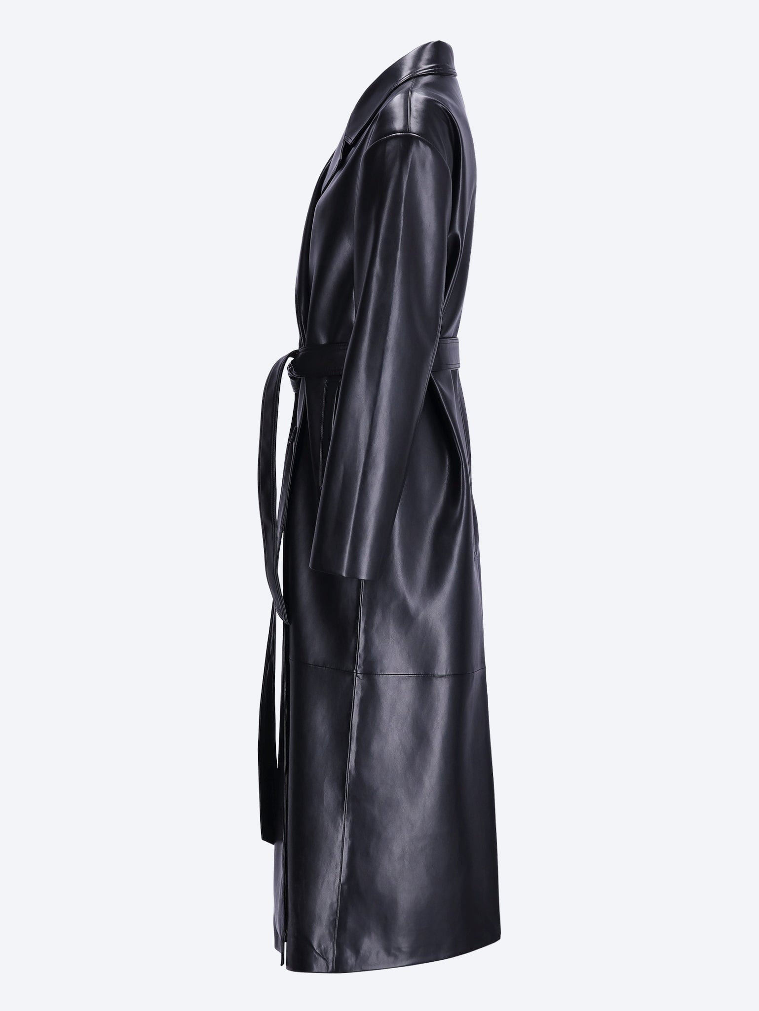 Tina faux leather trench coat 2