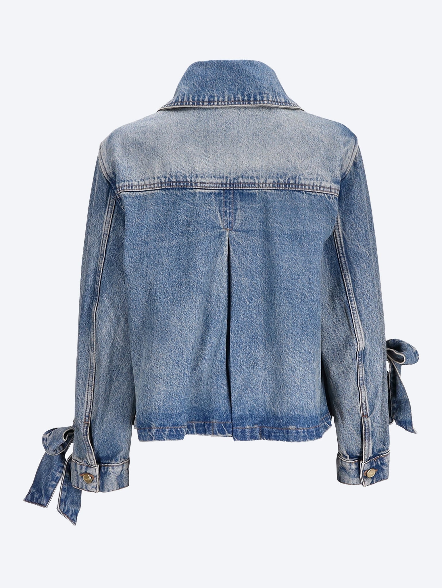 Tint rigid denim bow jacket 3