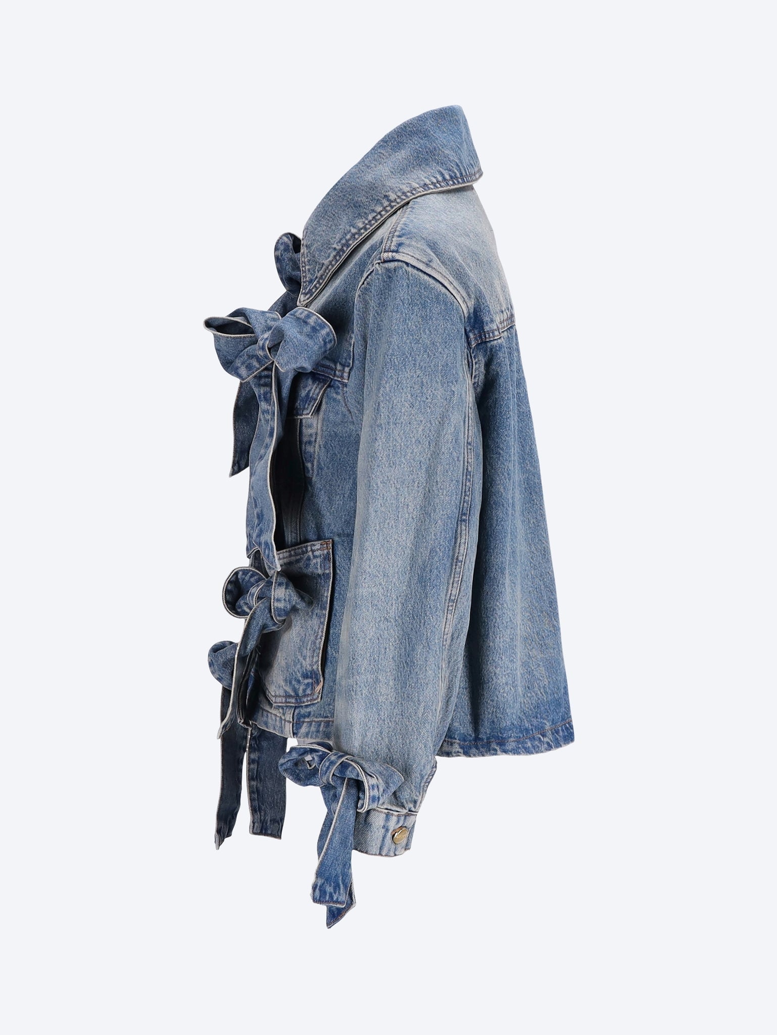 Tint rigid denim bow jacket 2