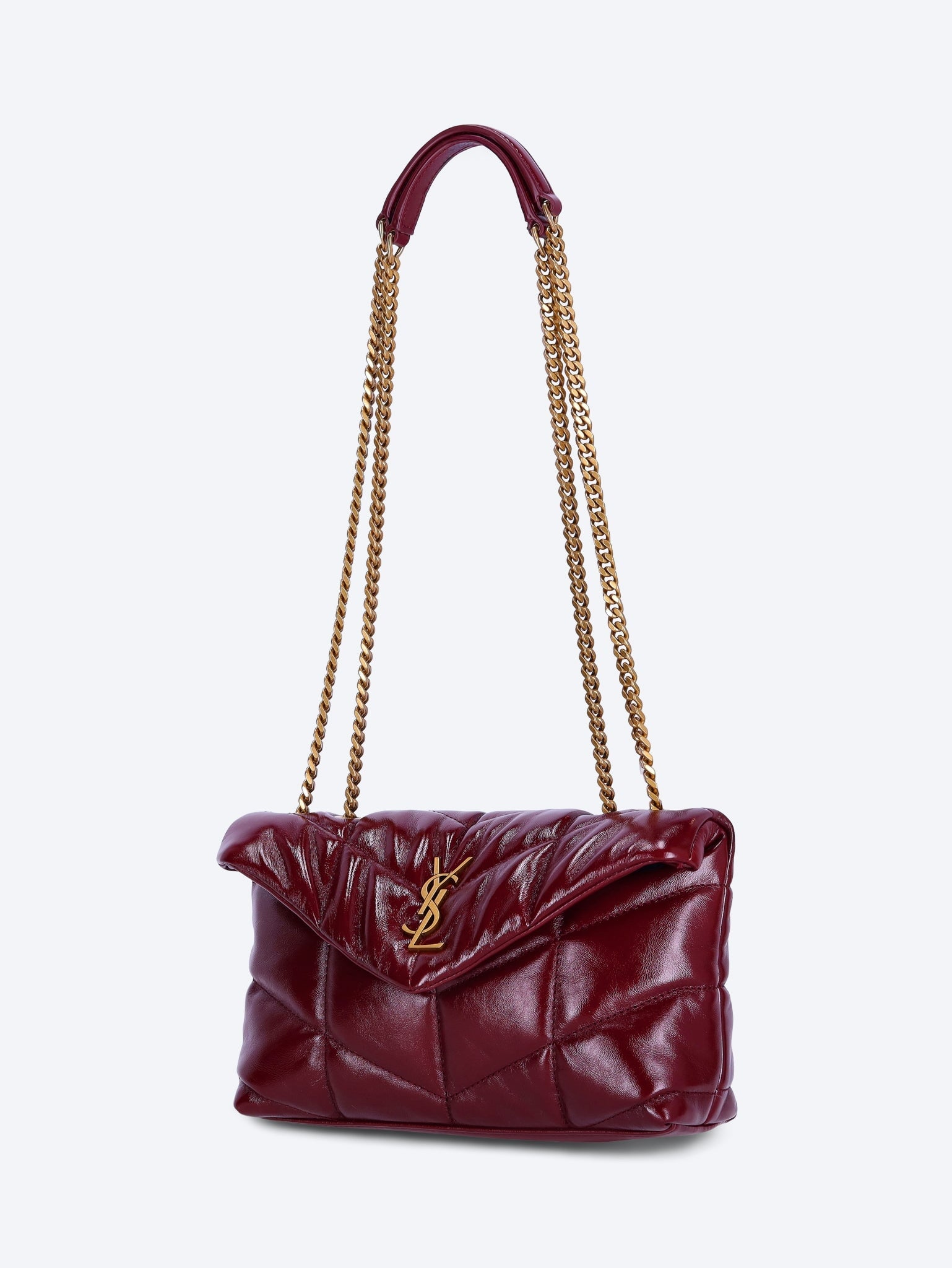 Toy puffer shiny leather shoulder bag 2