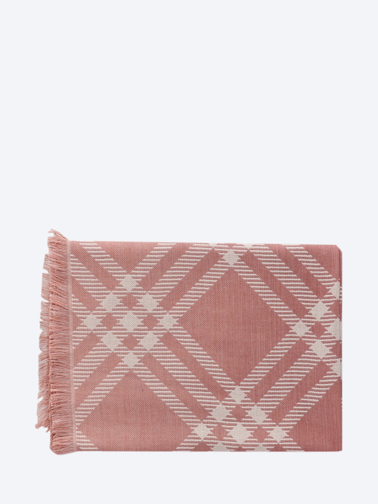 Tri bar check wool scarf 2