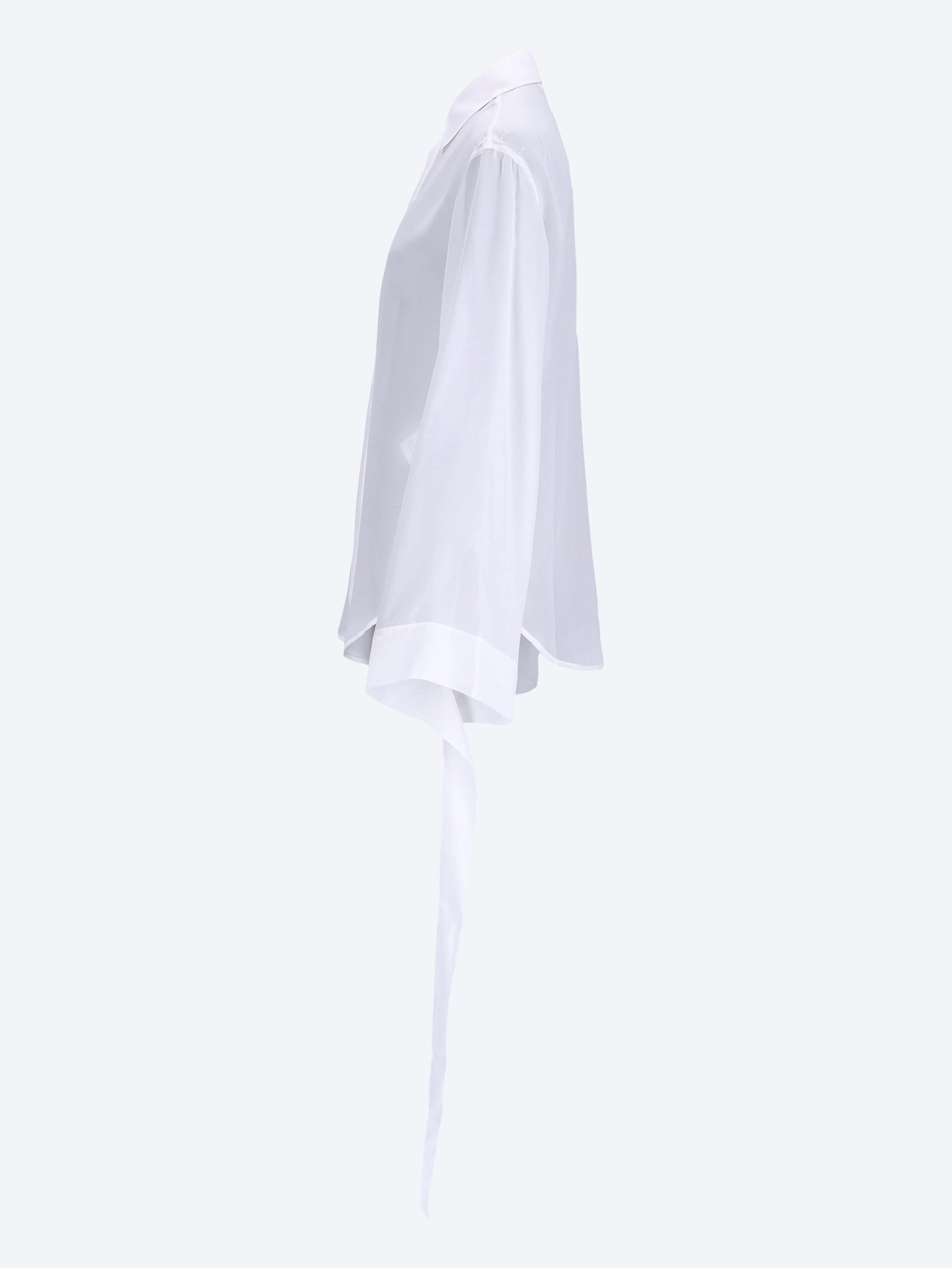 Verlin sheer chiffon tie cuff shirt 2