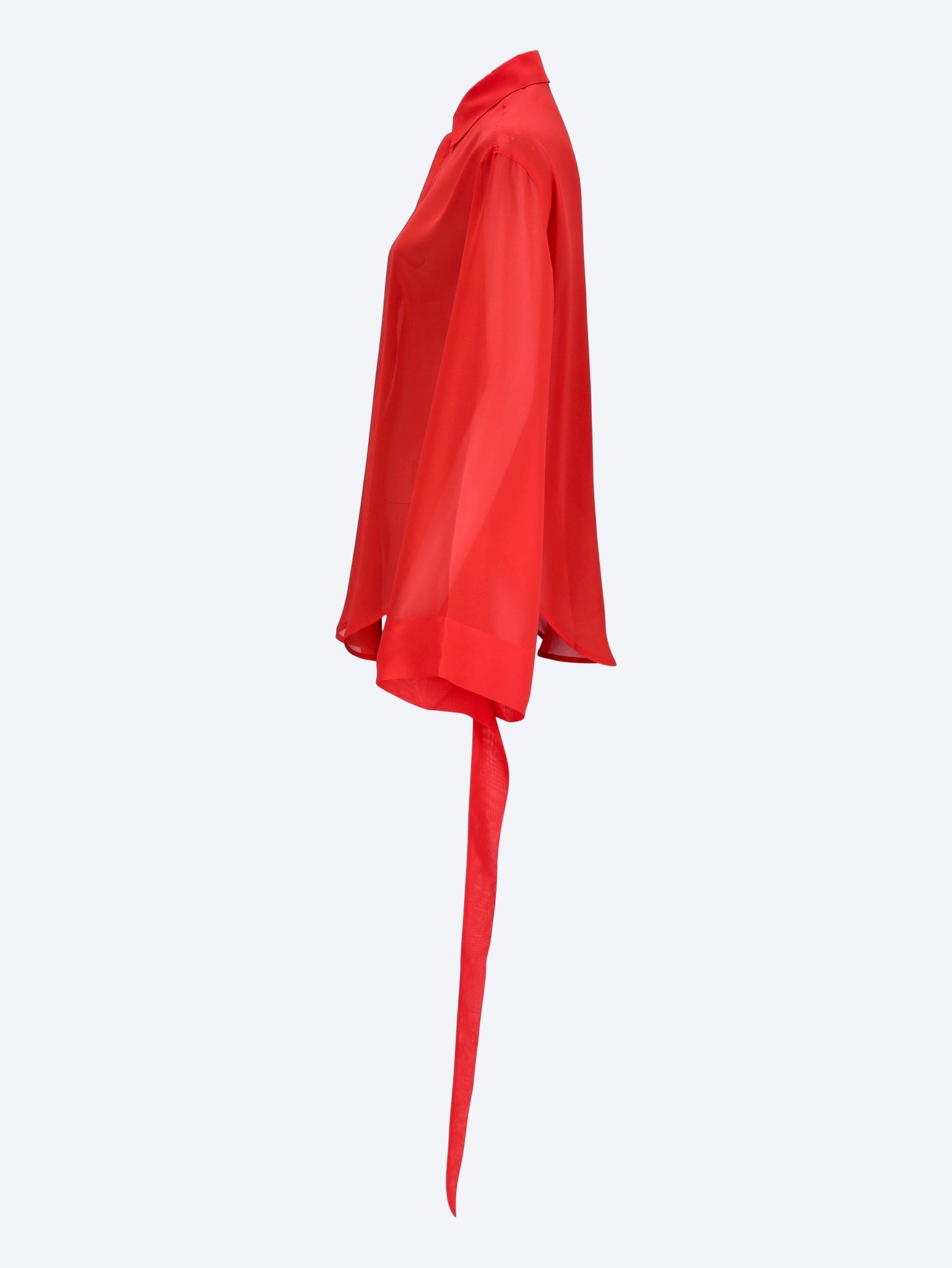 Verlin sheer chiffon tie cuff shirt 2