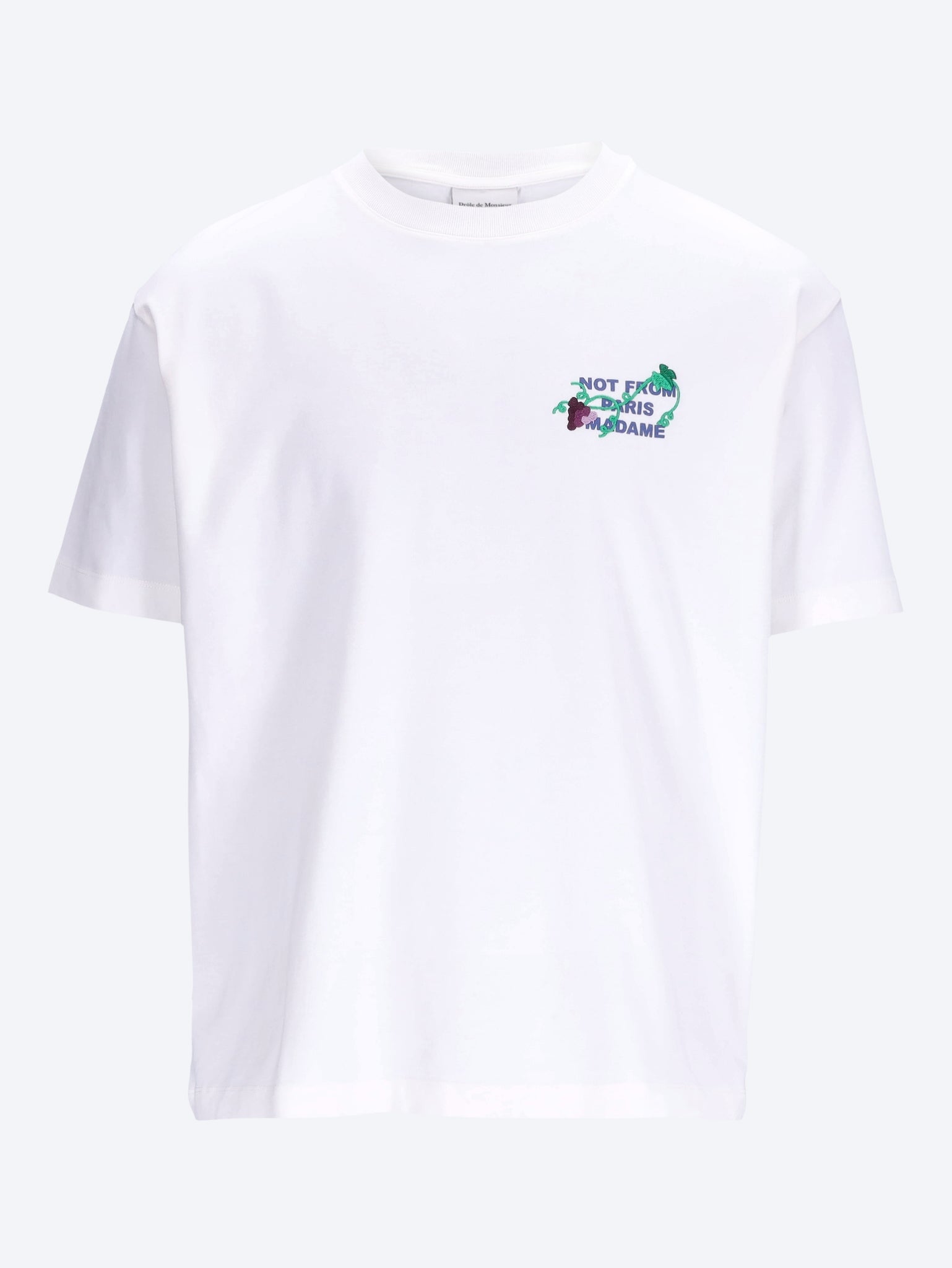 T-Shirt mit aufgesticktem Vine-Slogan 1
