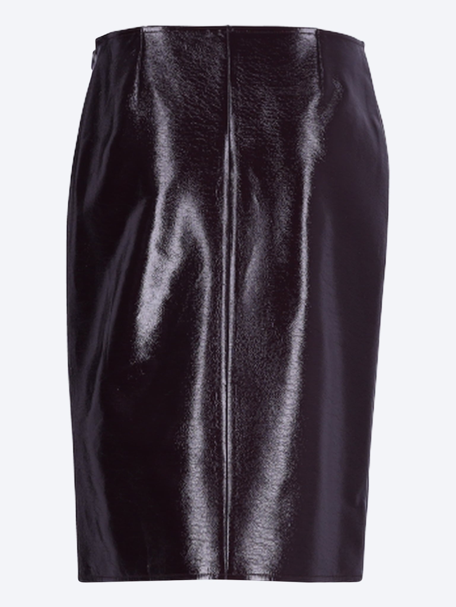 Vinyl knee-length skirt 3