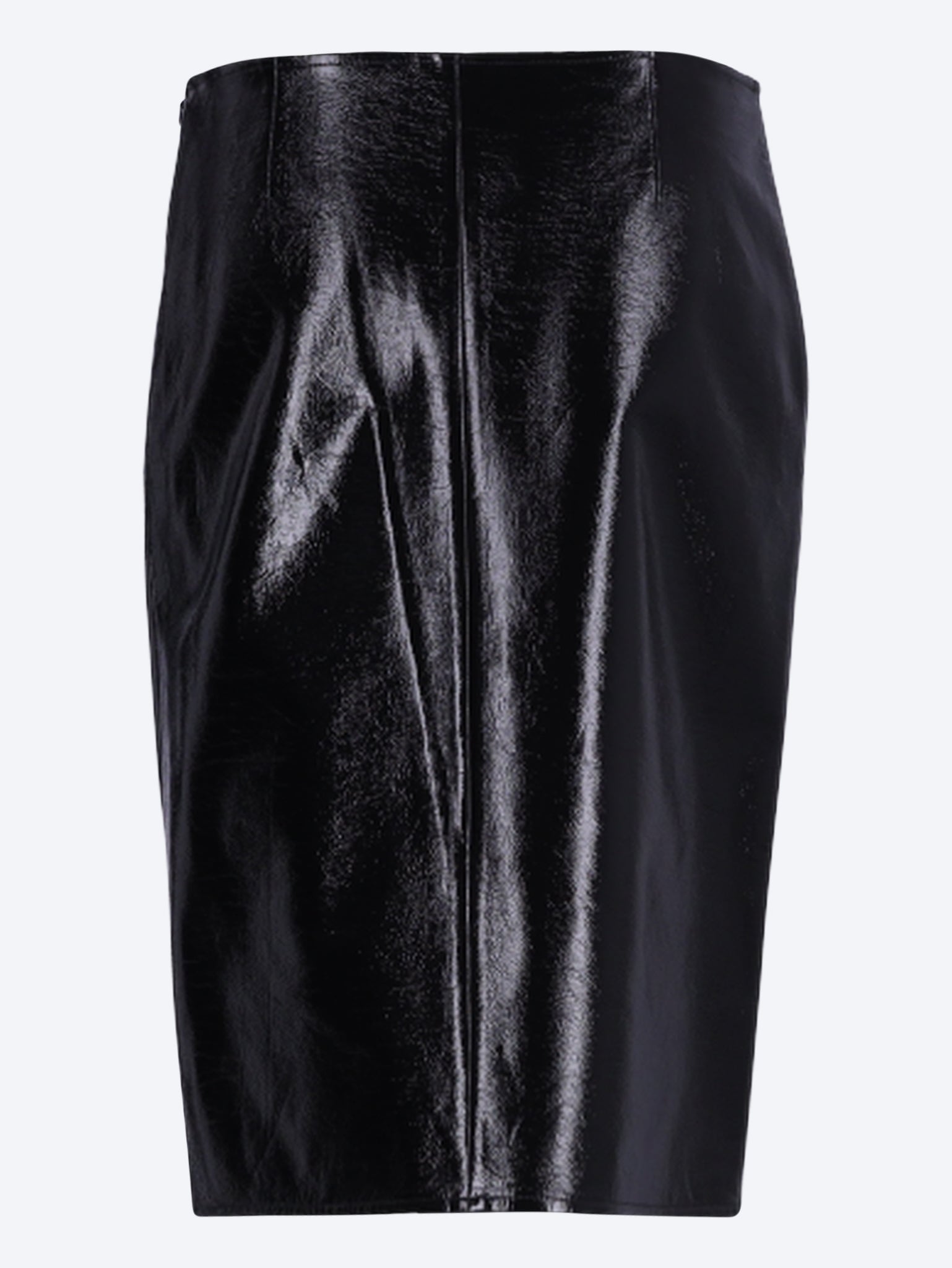 Vinyl knee-length skirt 3