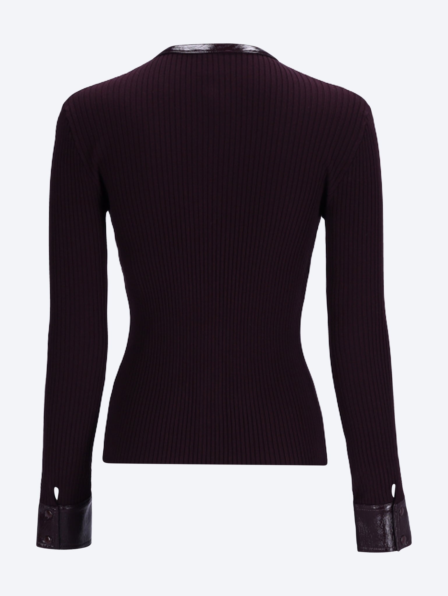 Vinyl rib cardigan 3