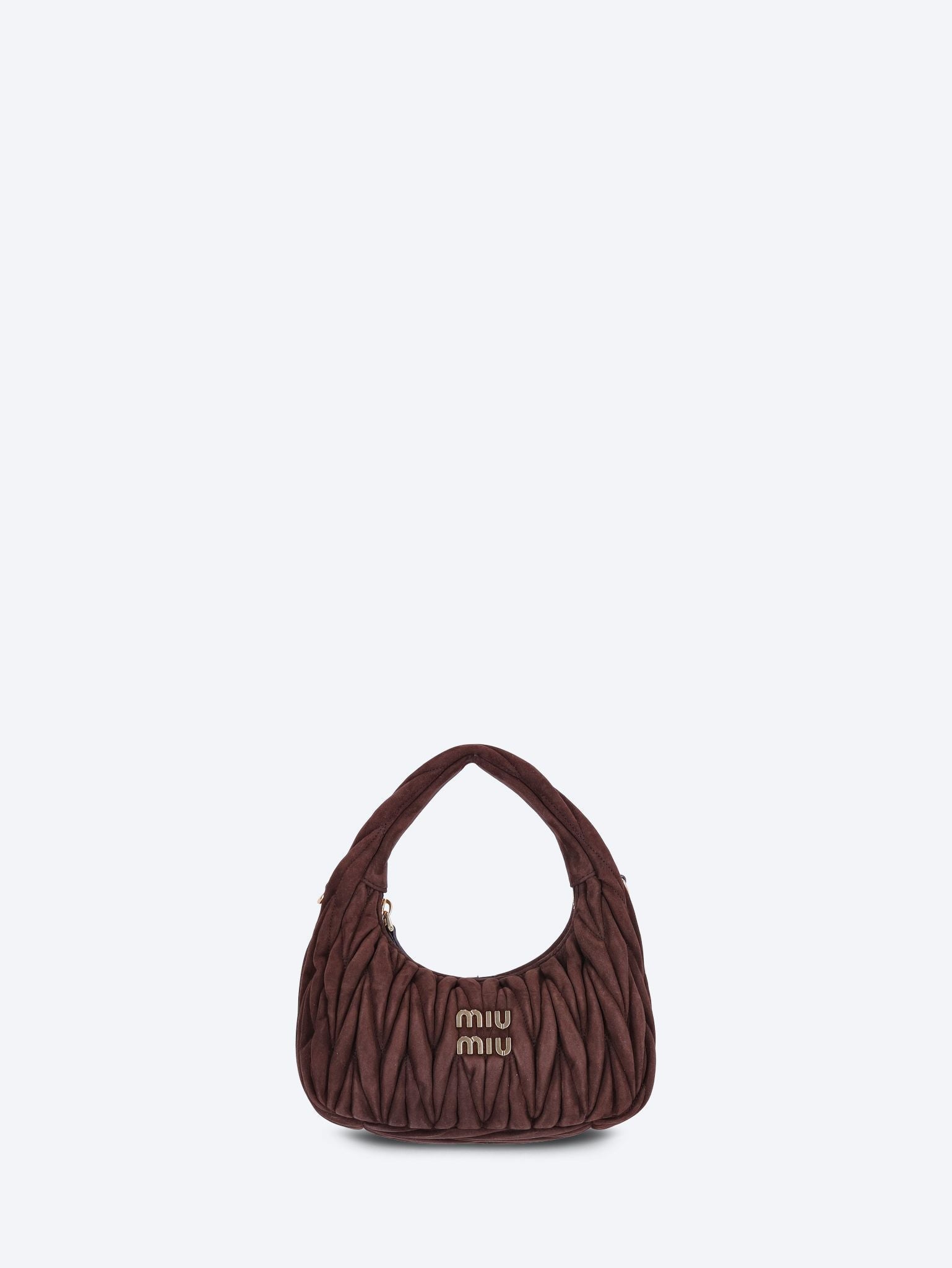 Sac hobo en daim matelassé Wander 1