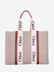 Woody linen large tote bag ref: