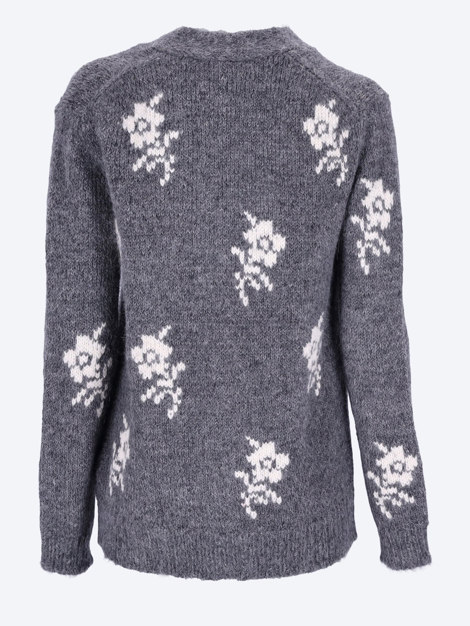 Wool alpaca v-neck cardigan 3