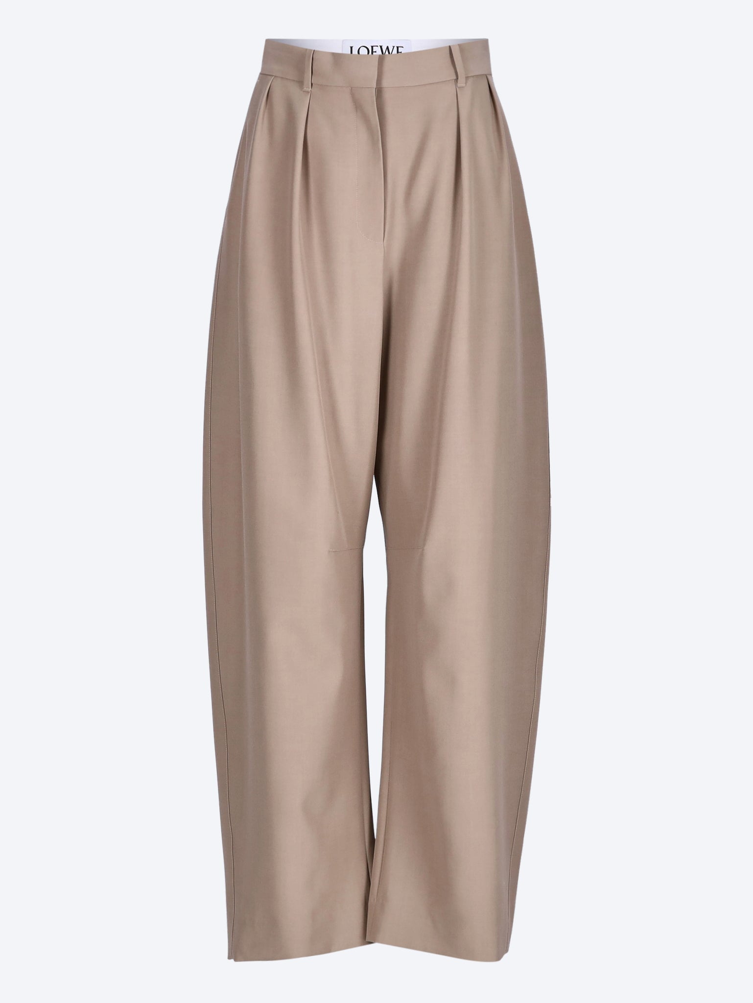Wool barrel trousers 1