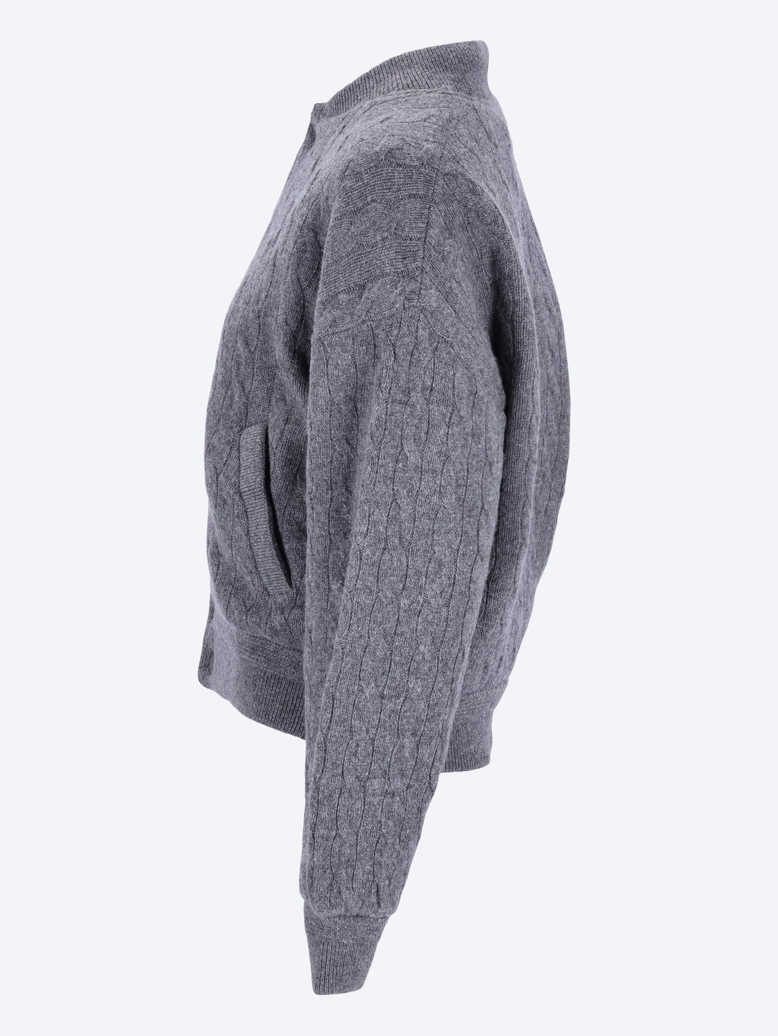 Wool cashmere bomber jacket 2