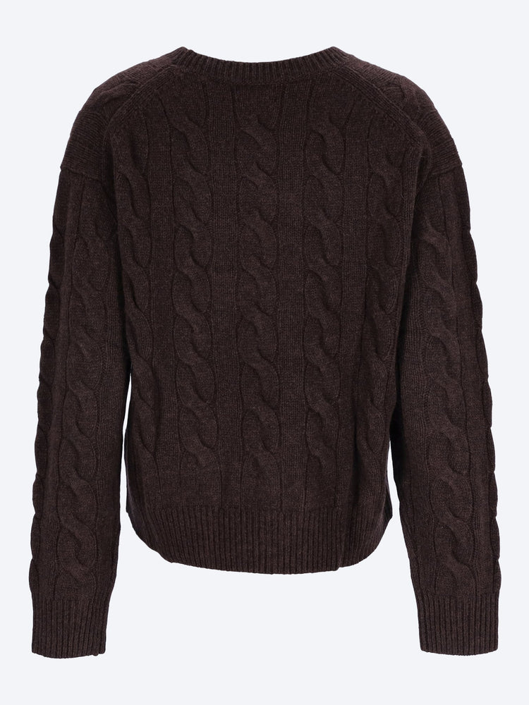 Wool cashmere crewneck sweater 3