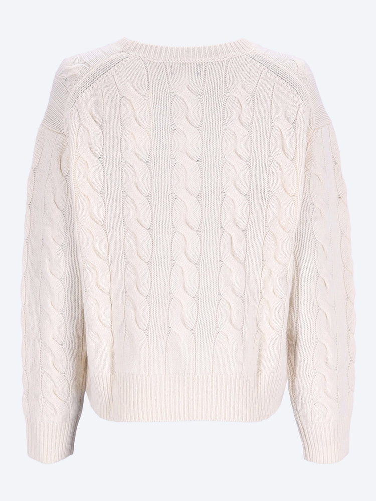 Wool cashmere crewneck sweater 3