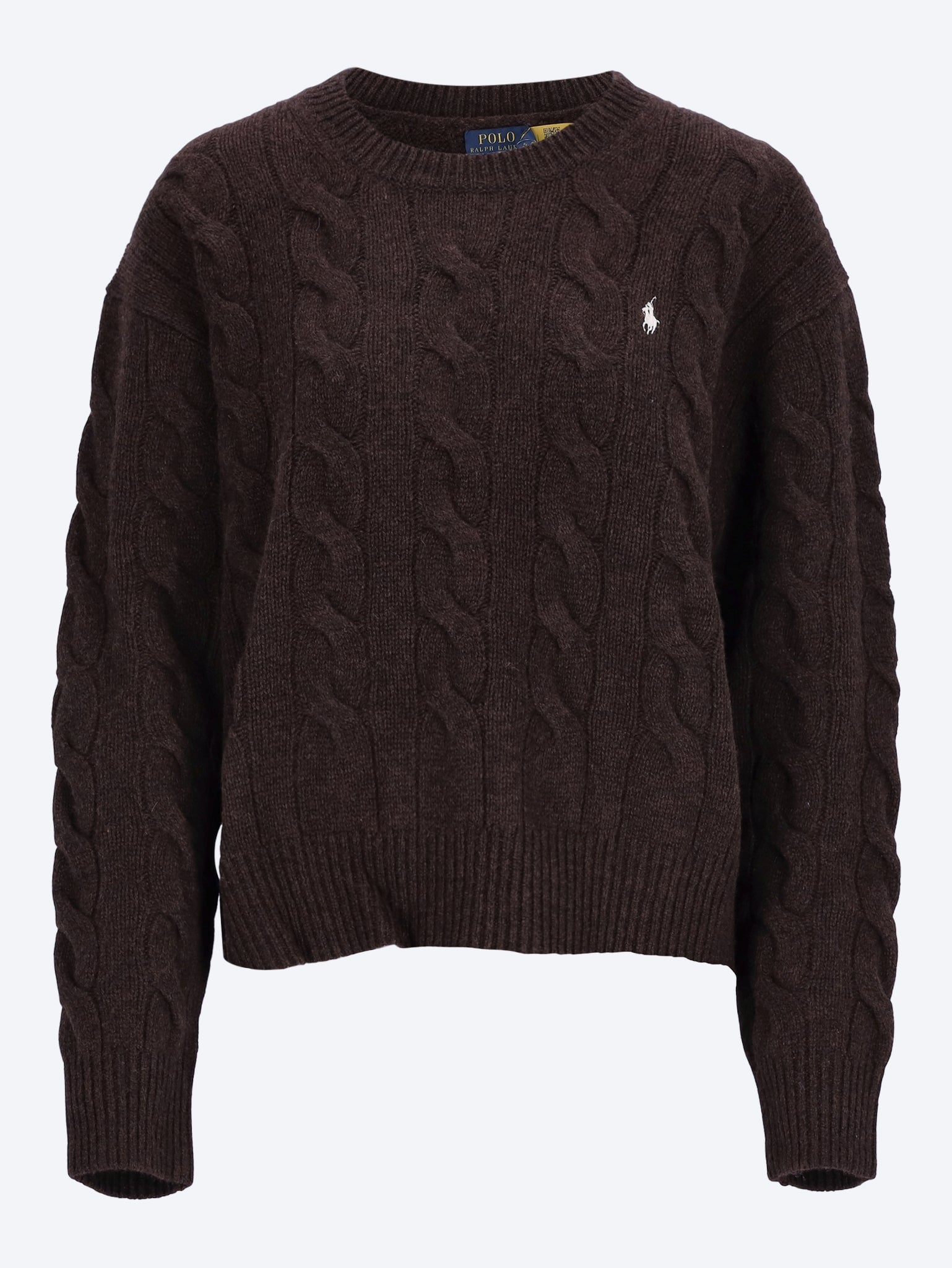 Wool cashmere crewneck sweater 1