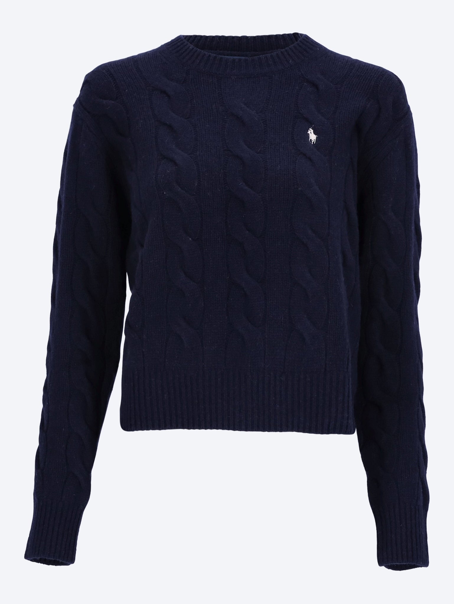 Wool cashmere crewneck sweater 1