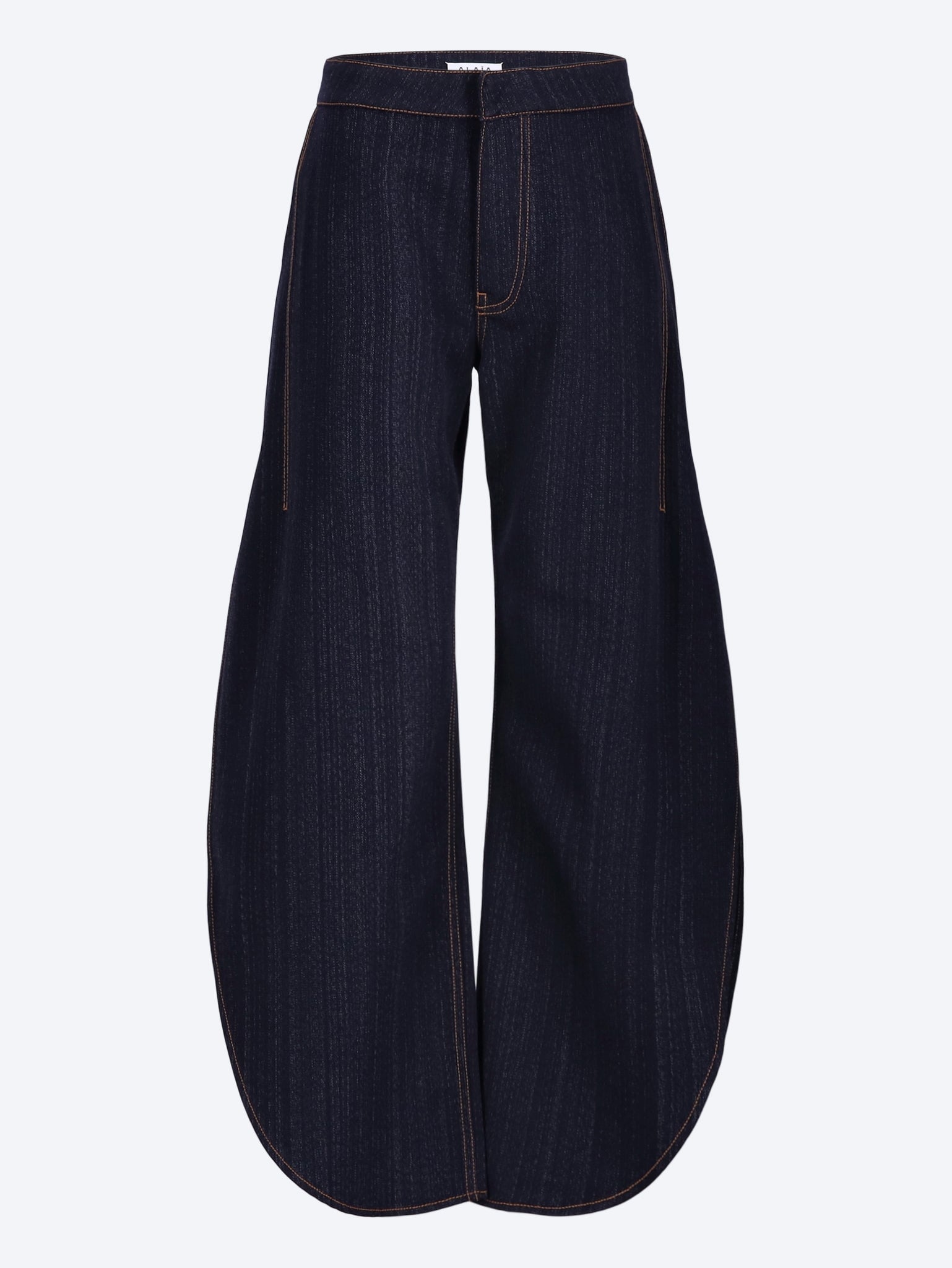 Wool denim petal pants 1