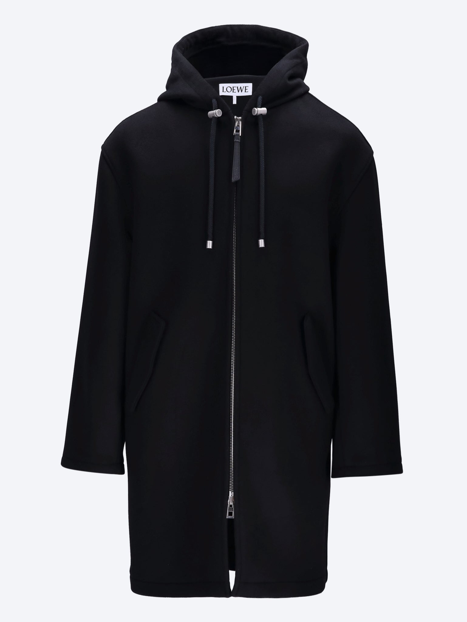 Wool hooded coat 1